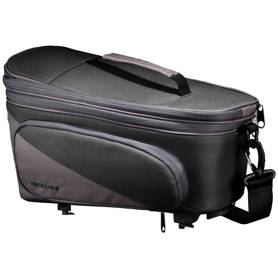 Produktbild von Racktime Talis Plus Gepäckträgertasche - Carbon Black | Stone Grey