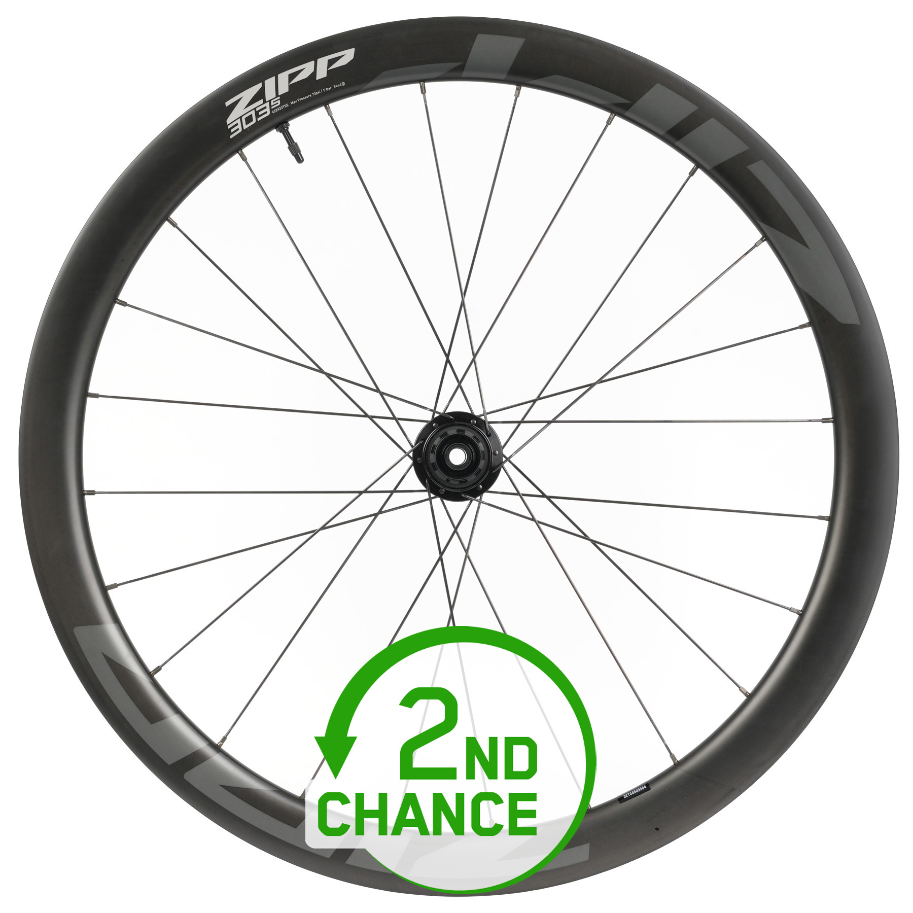 Foto de ZIPP 303 S Carbono Rueda Trasera - Tubeless - Centerlock - 12x142mm - Shimano/SRAM 10/11-speed - black - Producto Reacondicionado