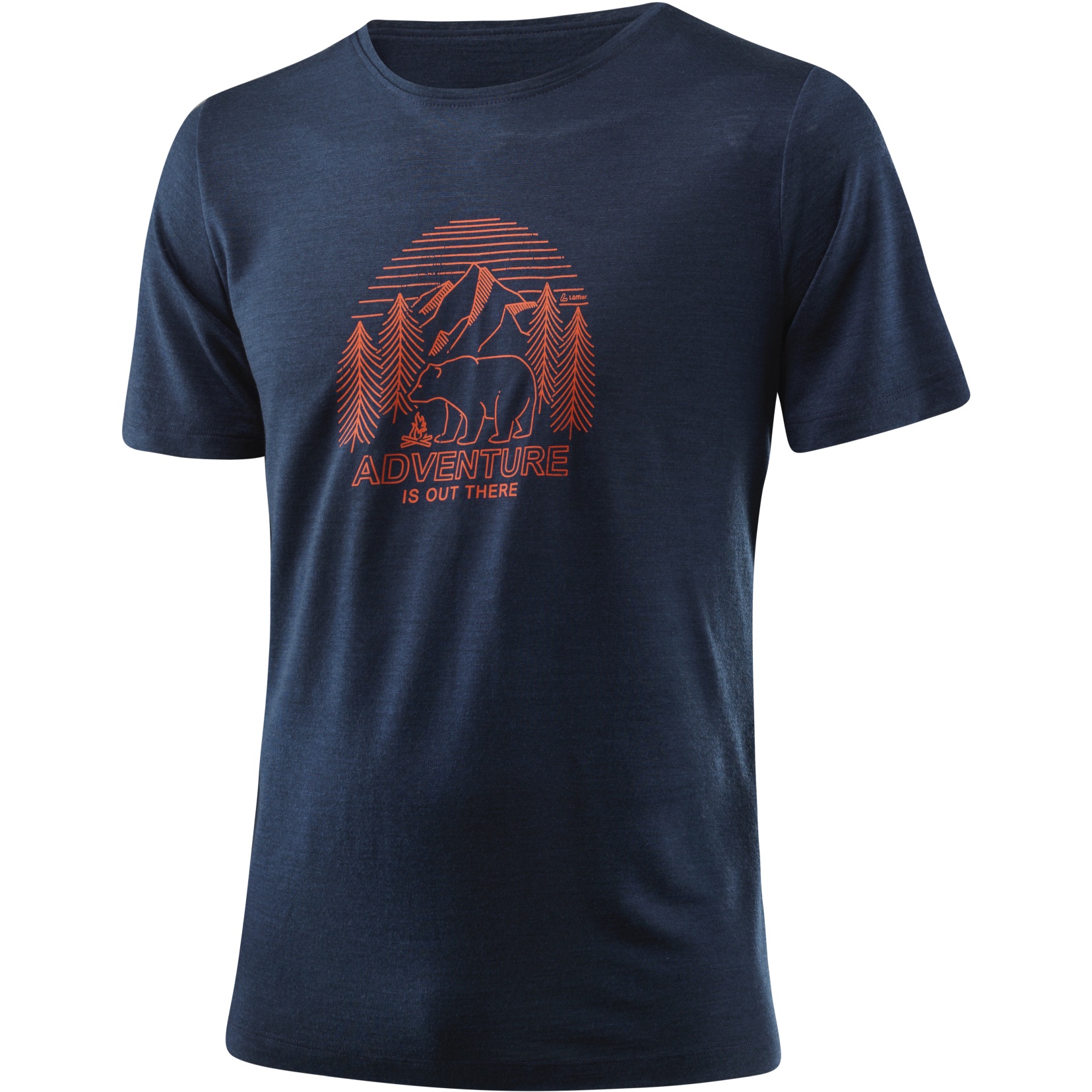 Produktbild von Löffler Adventure Merino-Tencel™ Printshirt Herren - dunkelblau 495