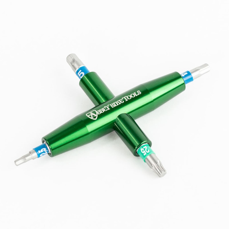 Kuva tuotteesta Abbey Bike Tools 4-Way Monitoimityökalu - 2.5, 4, 5 mm + T25 Torx