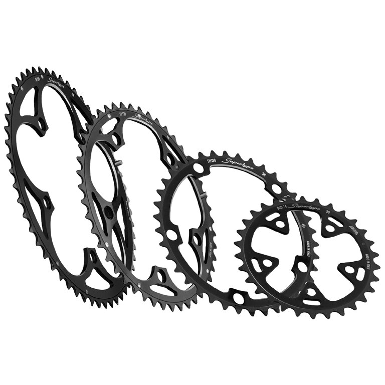 Image of Miche Supertype Chainring - 135mm - 2x9-/10-speed - black