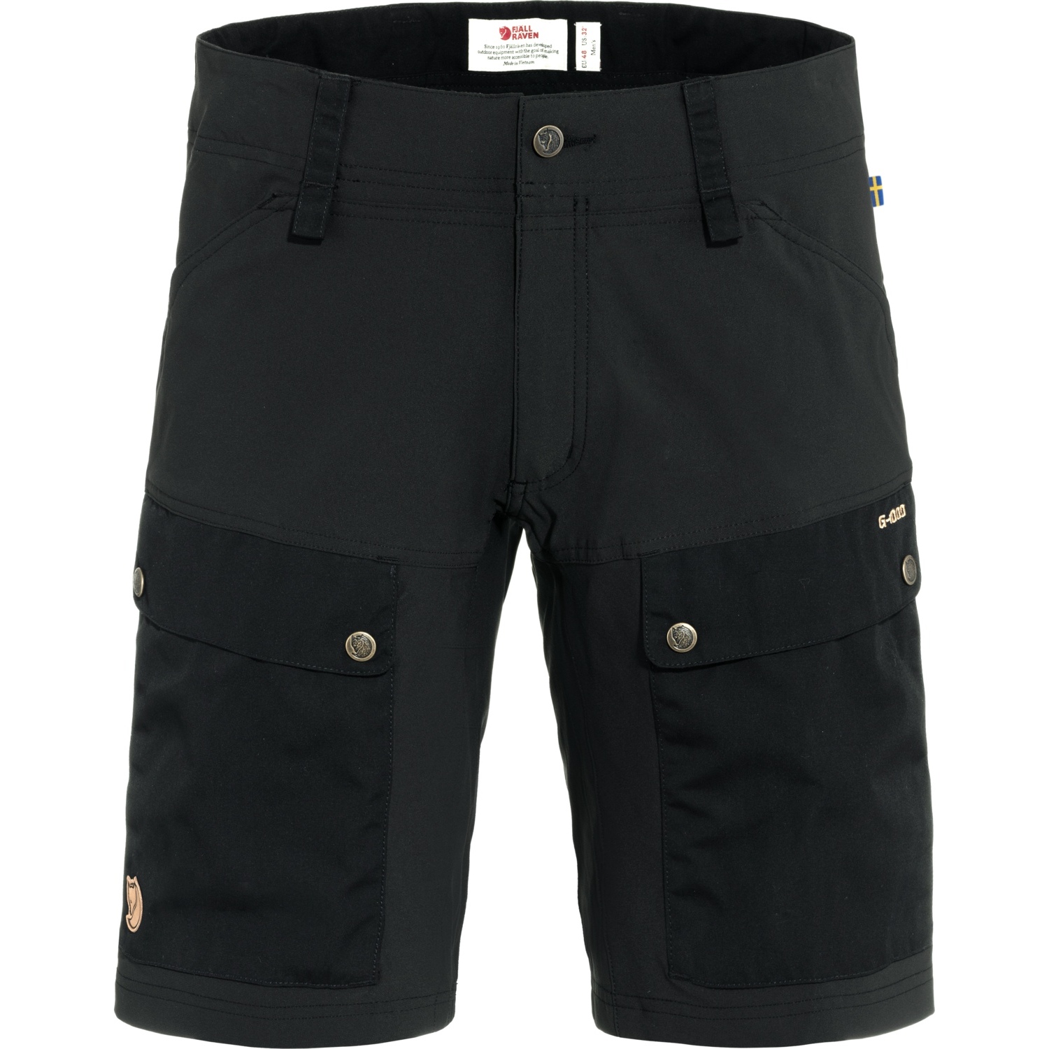 Productfoto van Fjällräven Keb Korte Broek Heren - zwart-zwart