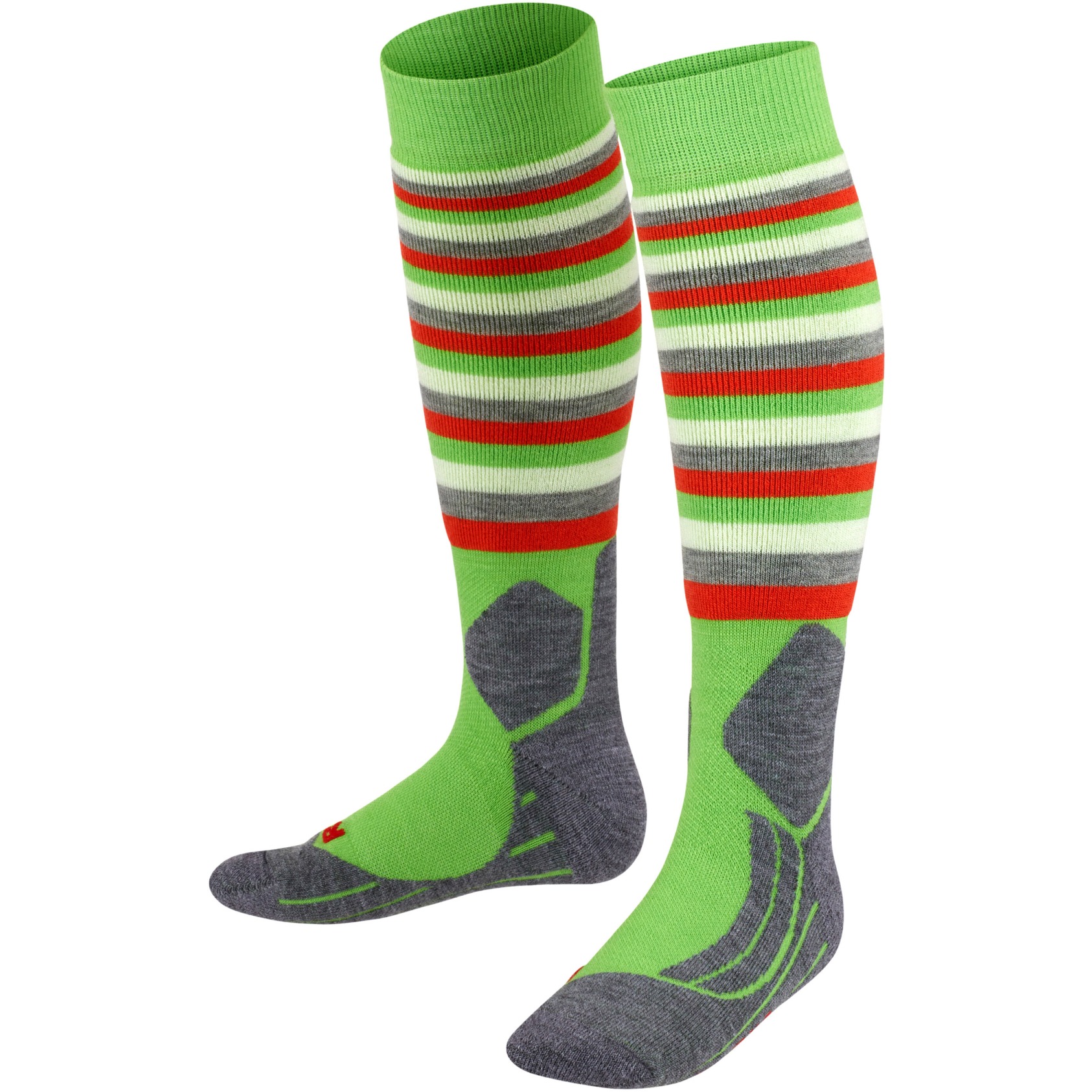 Picture of Falke SK2 Intermediate Stripes Knee-High Ski Socks Kids - vivid green 7231