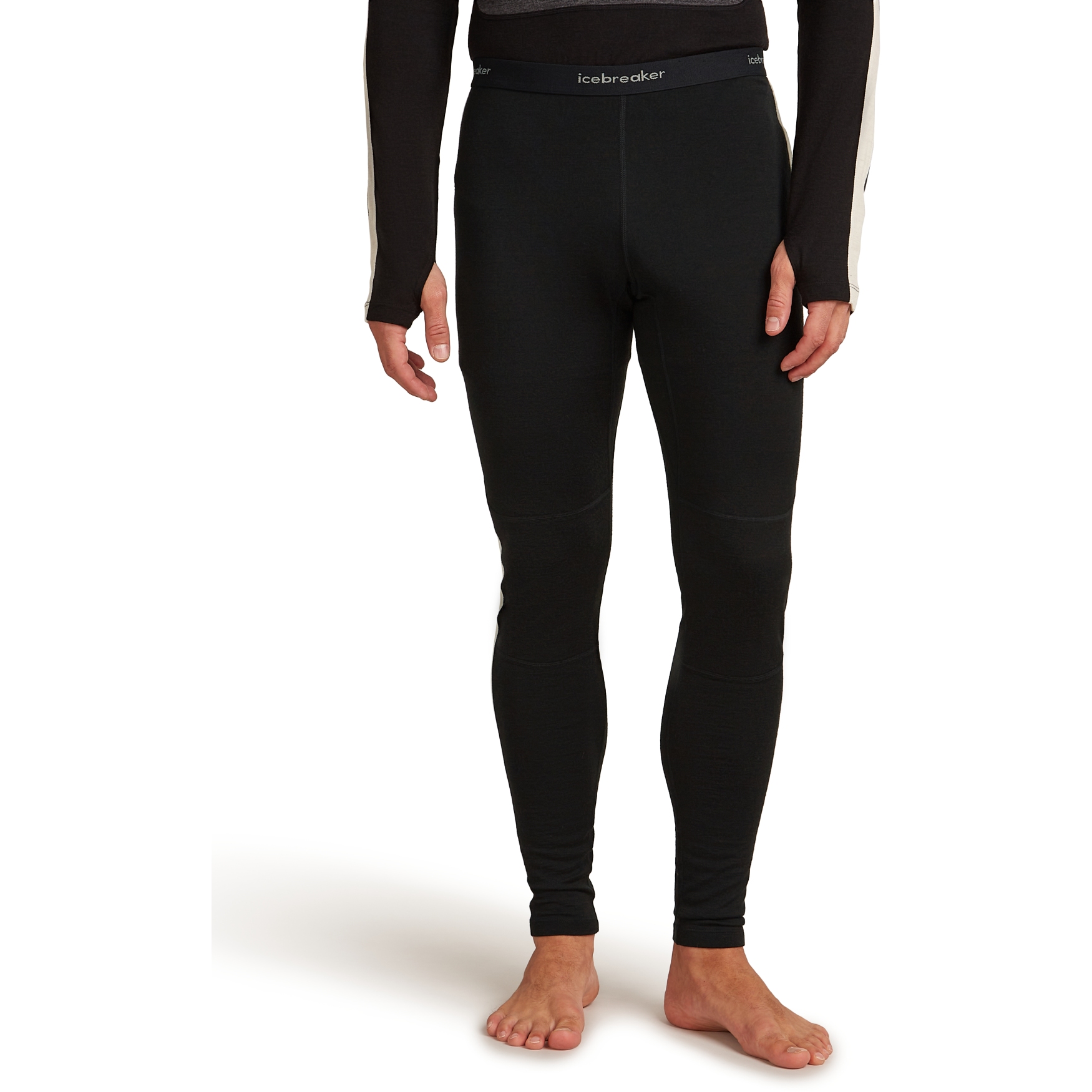 Produktbild von Icebreaker Merino 200 Oasis+ Leggings Herren - Schwarz/Undyed