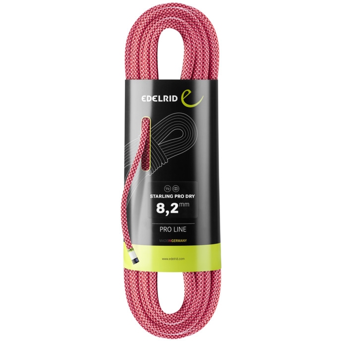 Picture of Edelrid Starling Pro Dry 8,2mm Rope - 60m - pink