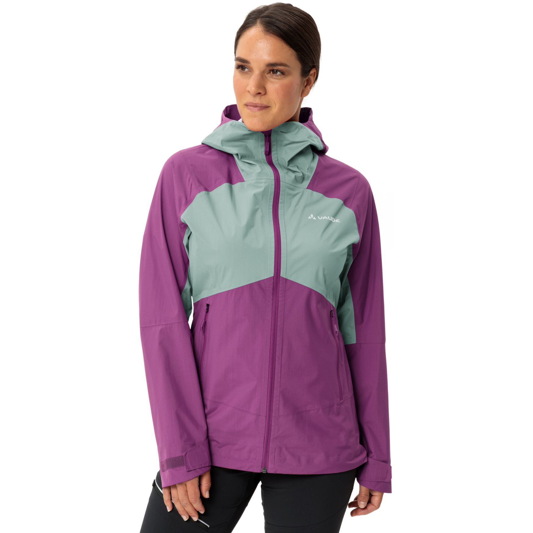 Bild von Vaude Simony 2.5L V Regenjacke Damen - magenta