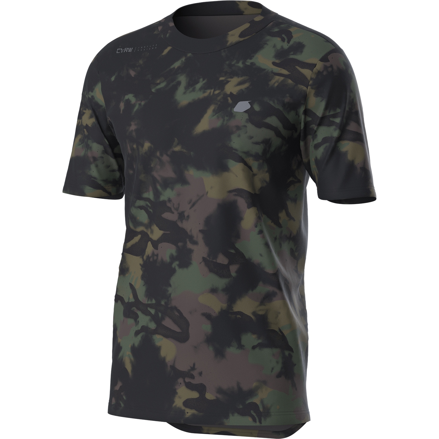 Productfoto van Troy Lee Designs Flowline Shirt met Korte Mouwen - covert army green