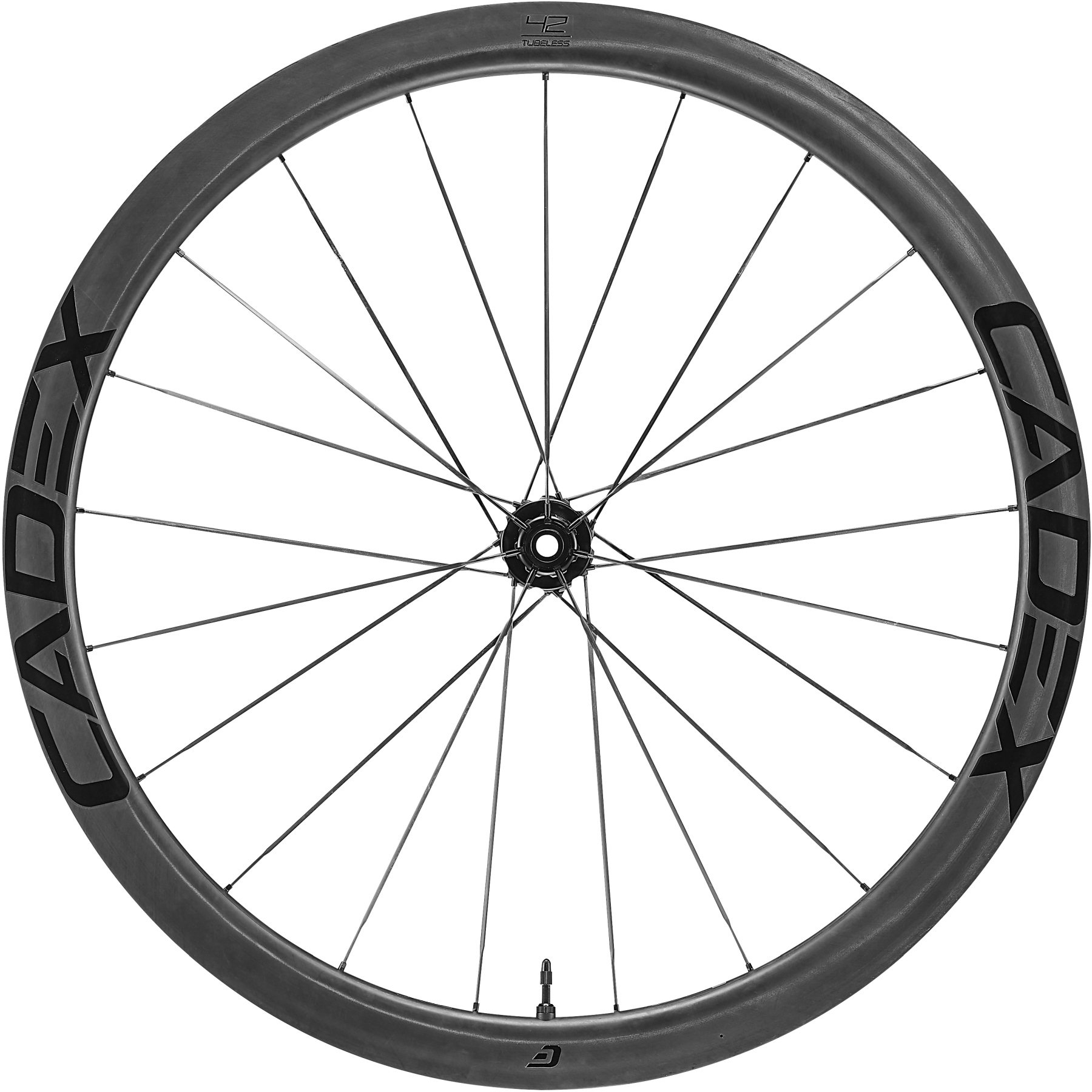 Picture of CADEX 42 Tubeless Disc Front Wheel - Clincher - 12x100mm Thru Axle
