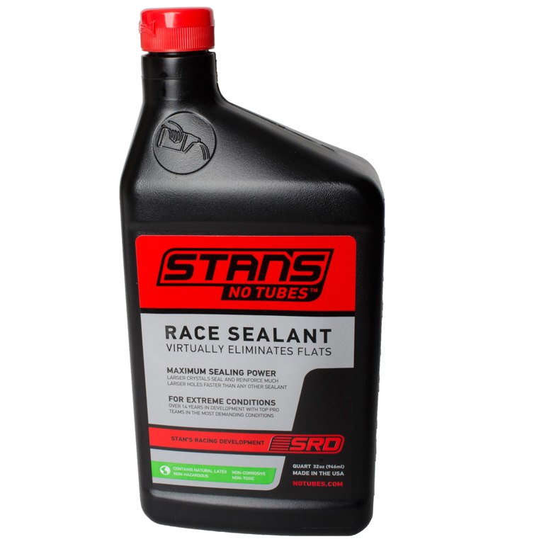 Stan's NoTubes Mountain Bike Tubeless Setup Kit - Includes 10yd Rim Tape, 2 Brass Valves & 200ml Sealant