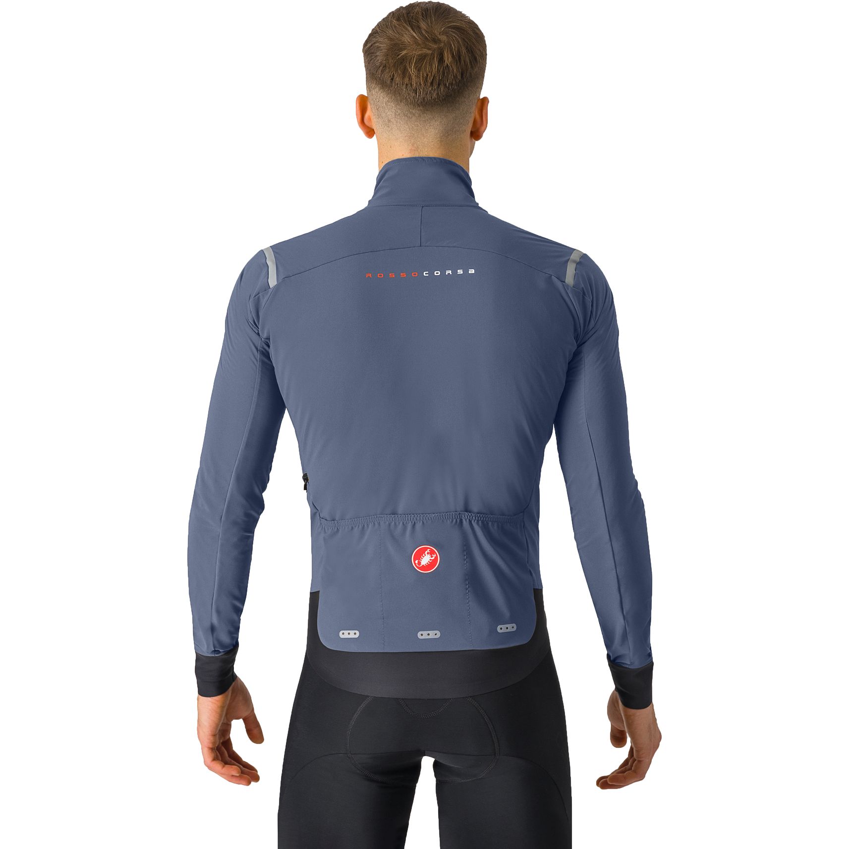 Castelli Alpha Flight RoS Jacket Men twilight blue/silver reflex