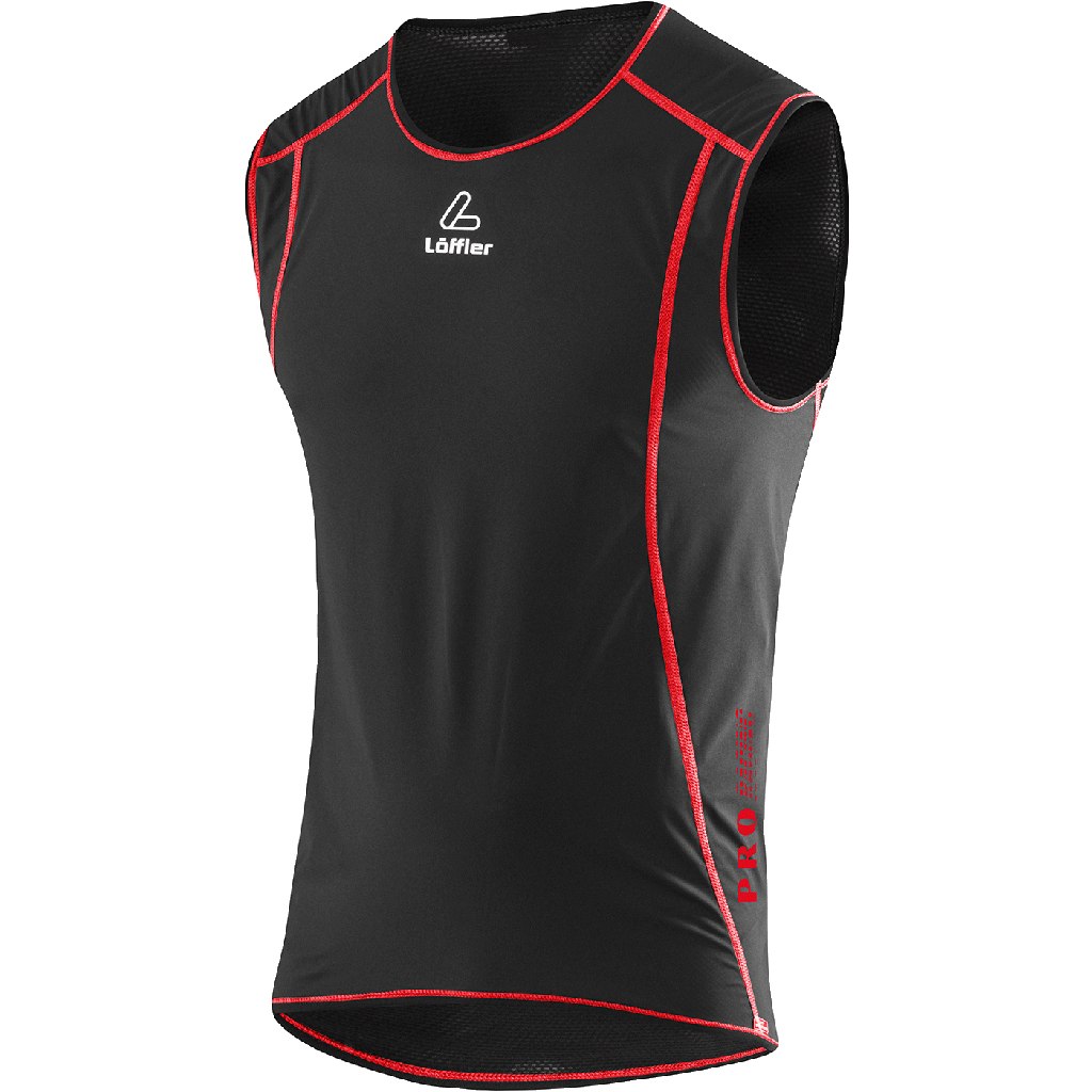 Produktbild von Löffler Windstopper® Transtex® Light Unterhemd - schwarz/rot 995