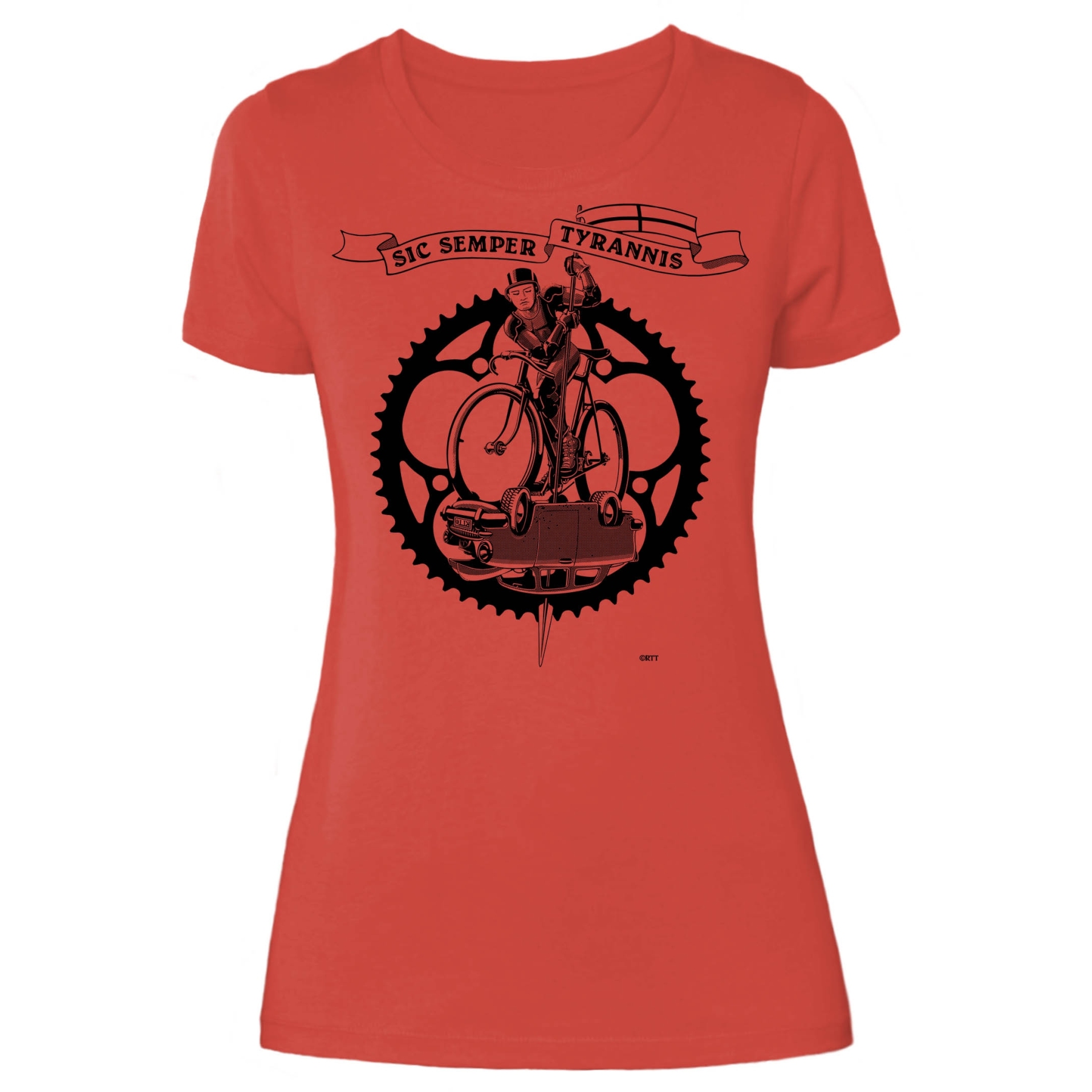 Picture of RTTshirts Bike T-Shirt St. George Women - karmin