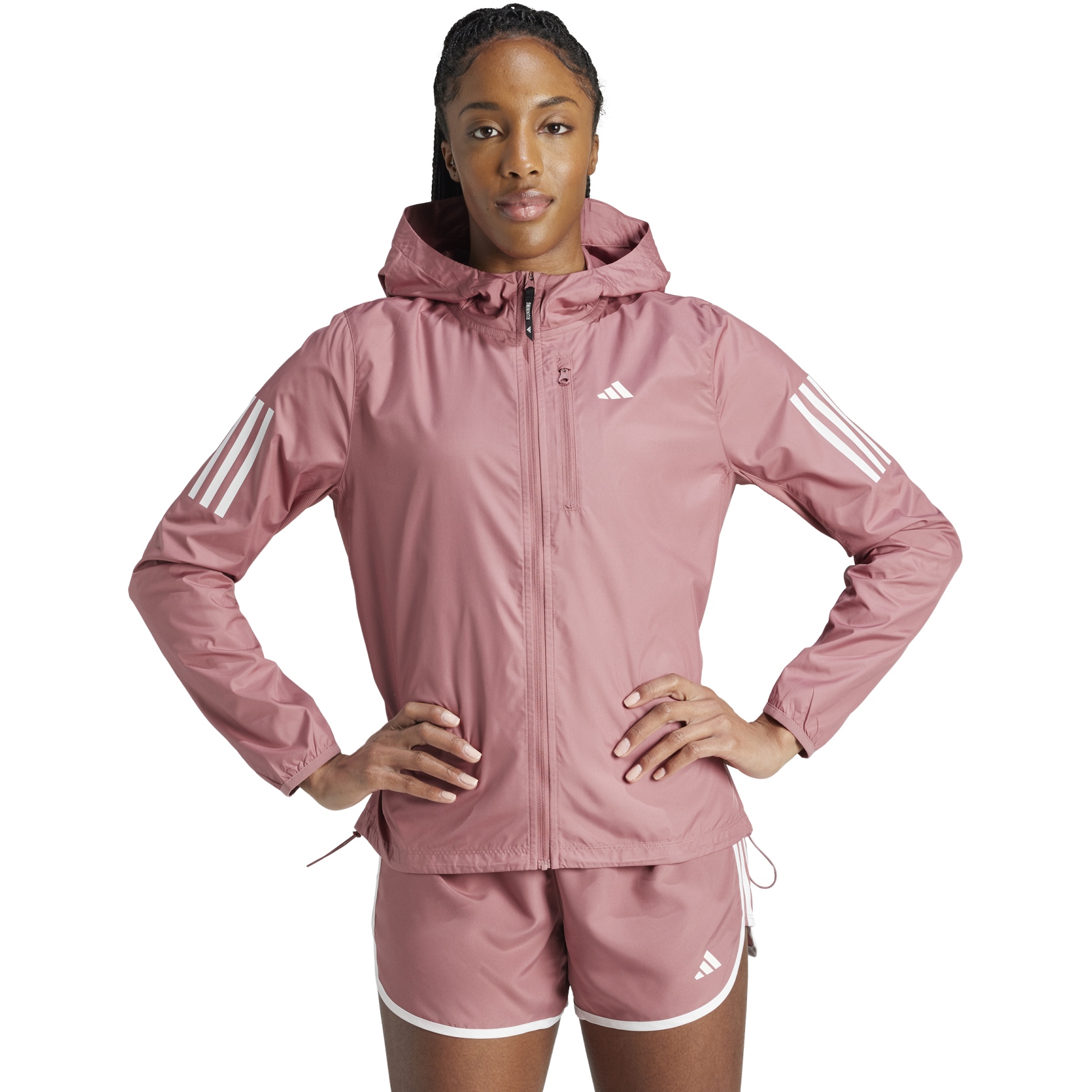 adidas Own the Run Jacket Women preloved crimson IM5403 BIKE24