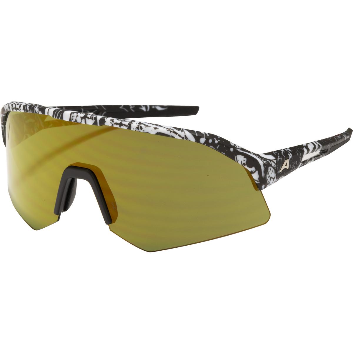Picture of Alpina Sonic HR Q-LITE Glasses - blackbird matt / mirror gold