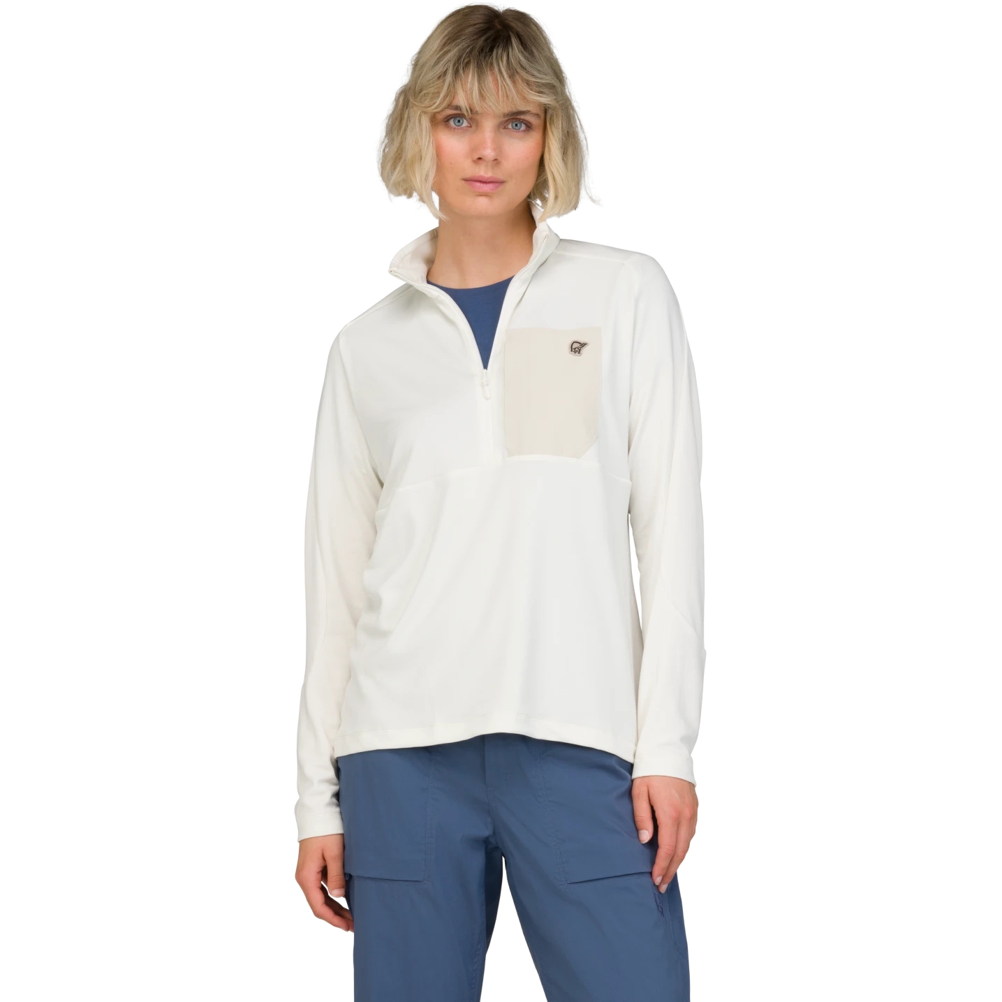 Norrona femund warm1 Half-Zip Shirt Women - Snow White | BIKE24
