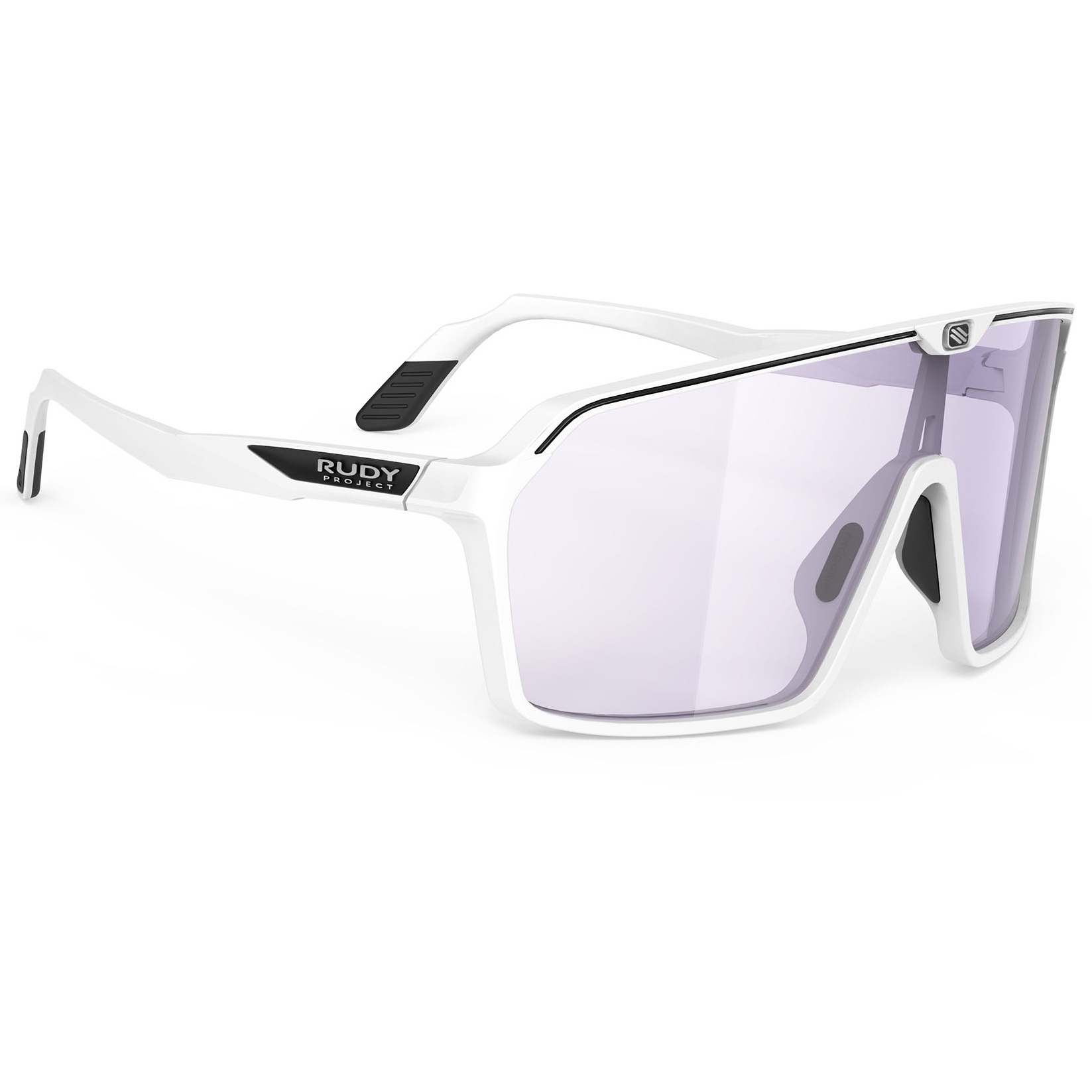 Picture of Rudy Project Spinshield Photochromic Glasses - White Matte/ImpactX 2 Laser Purple