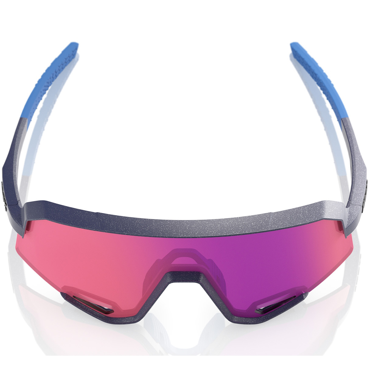 100% Slendale Glasses - Satin Storm Metallic - Purple Mirror | BIKE24