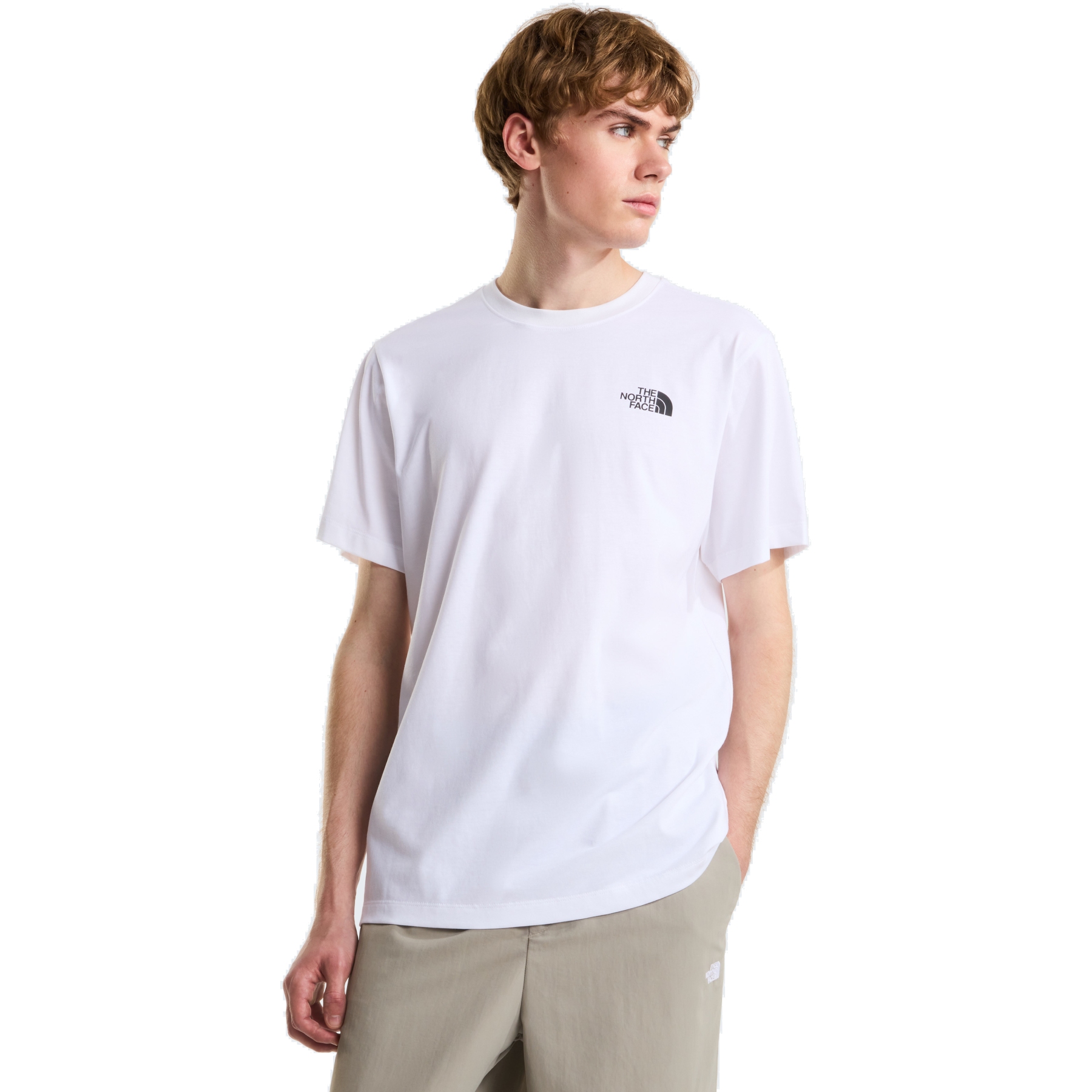 Мужская футболка с вертикальным рисунком The North Face Regular - TNF White белый