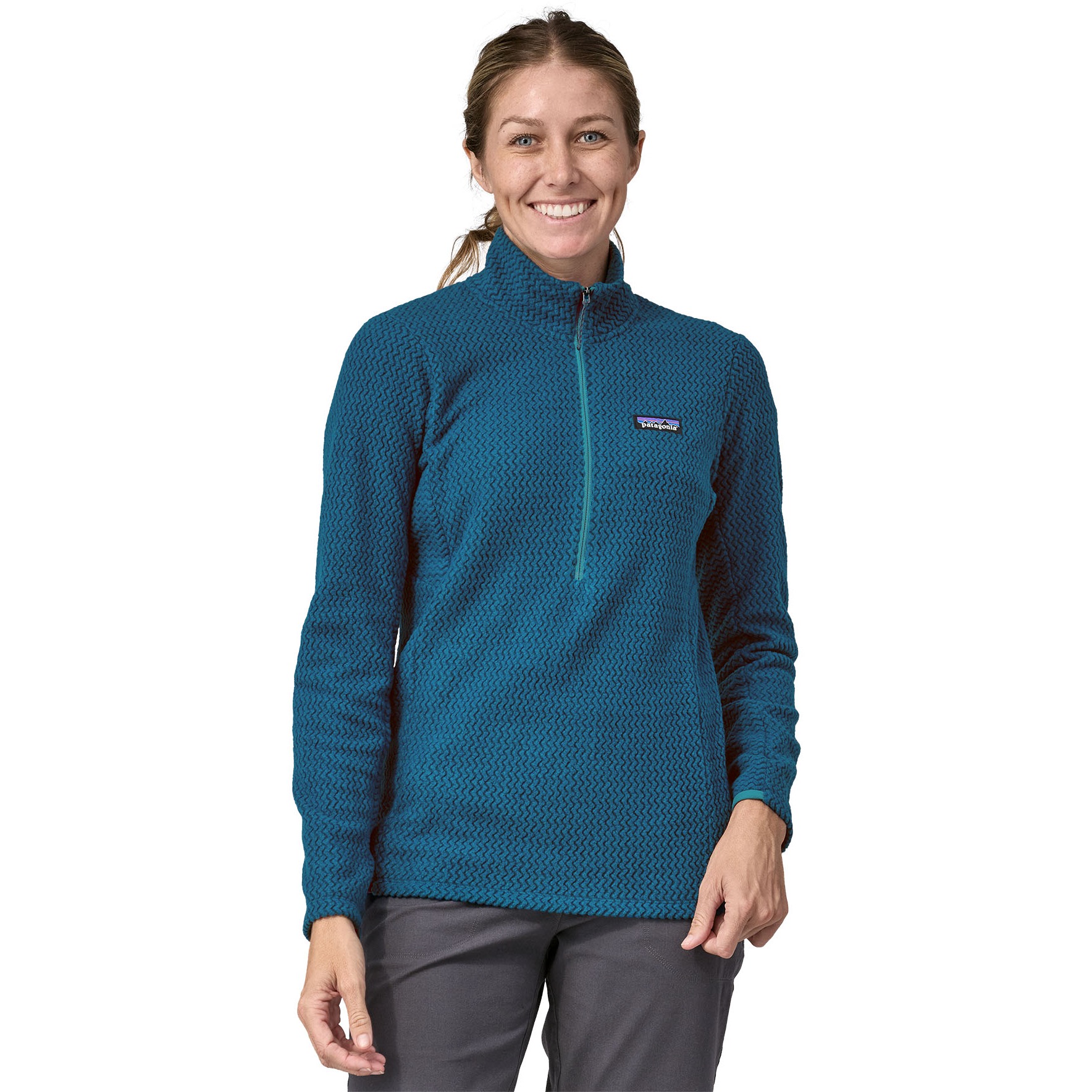 Patagonia R1 Air 1 2 Zip Neck Fleece Pullover Women Lagom Blue BIKE24