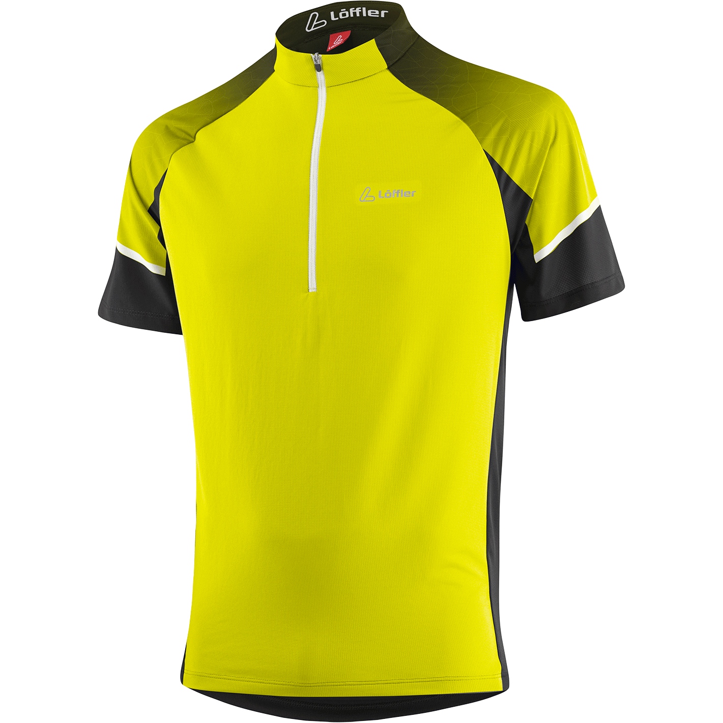 Produktbild von Löffler Leaves Tour Half Zip Bike T-Shirt Herren - lemon 250
