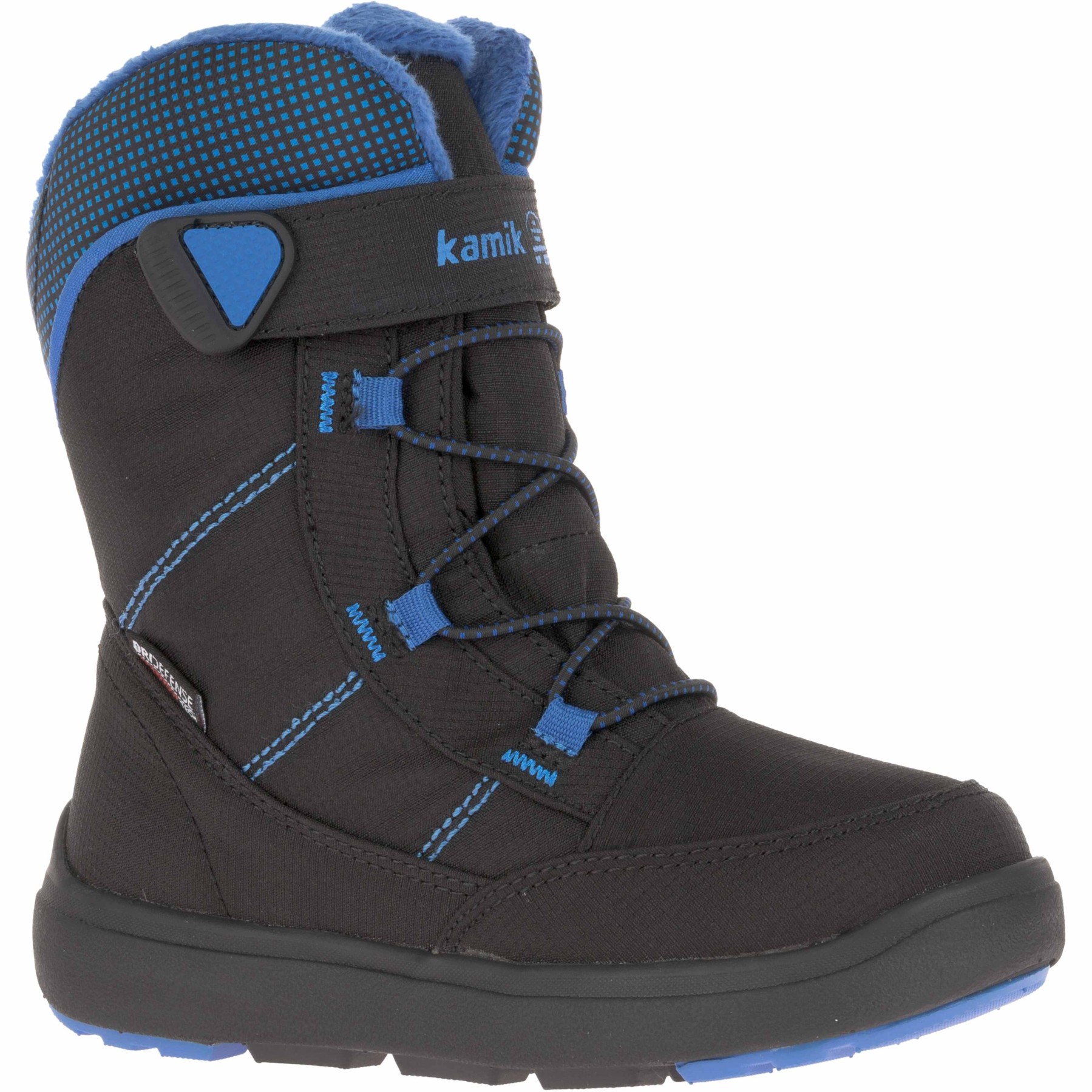Image of Kamik Stance2 Kids Winter Boots - Black/Blue (Size 28-36)