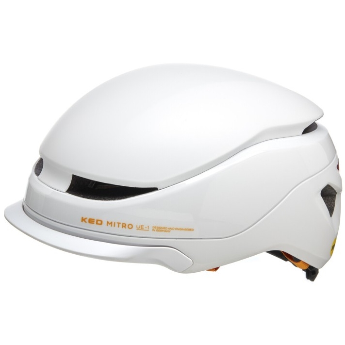 Picture of KED Mitro UE-1 MIPS Helmet - light grey orange matt