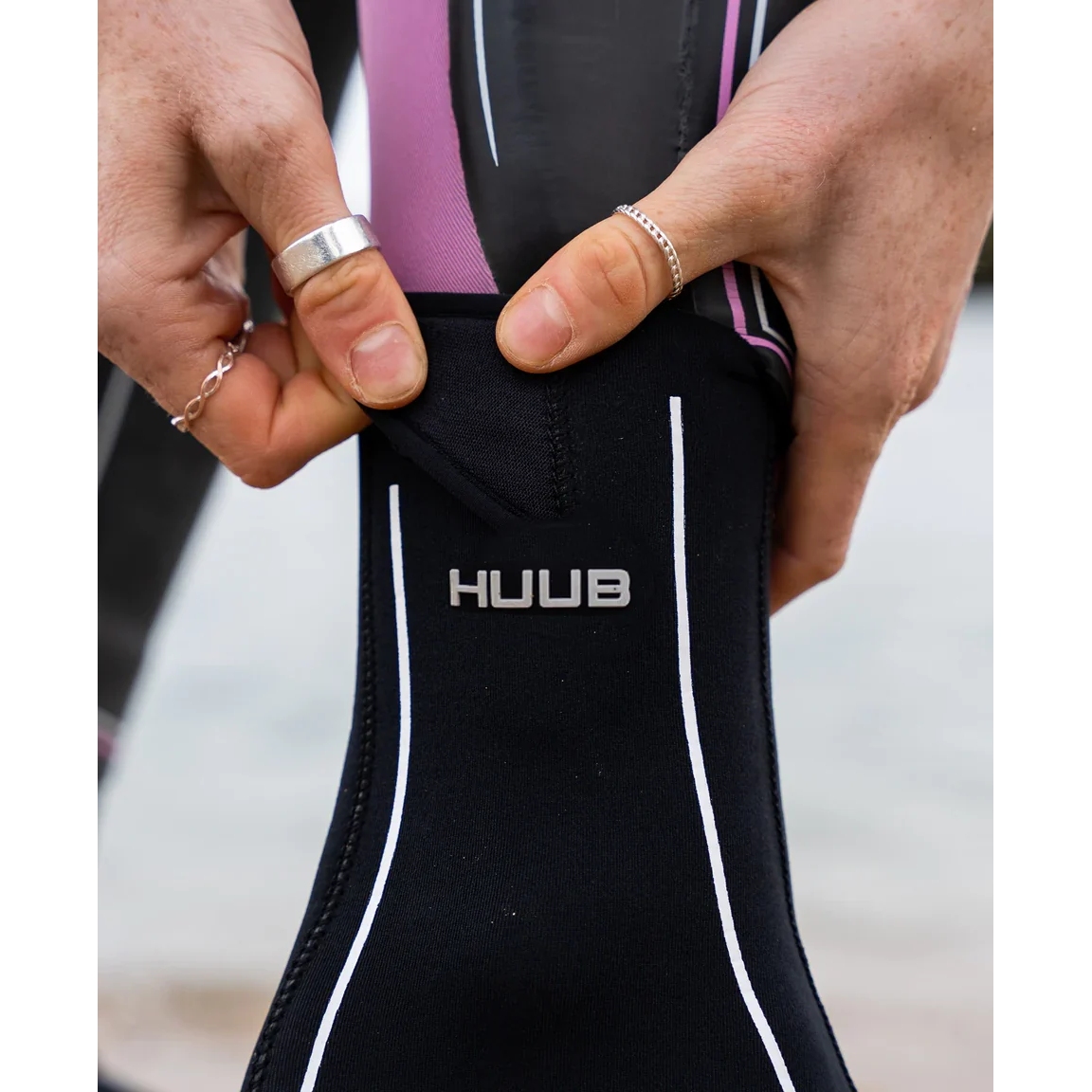 Huub Swim Calze In Neoprene - Uomo/Unisex, Suola Antiscivolo, 3 Mm | Per Nuoto In Acque Fredde - Foto 7