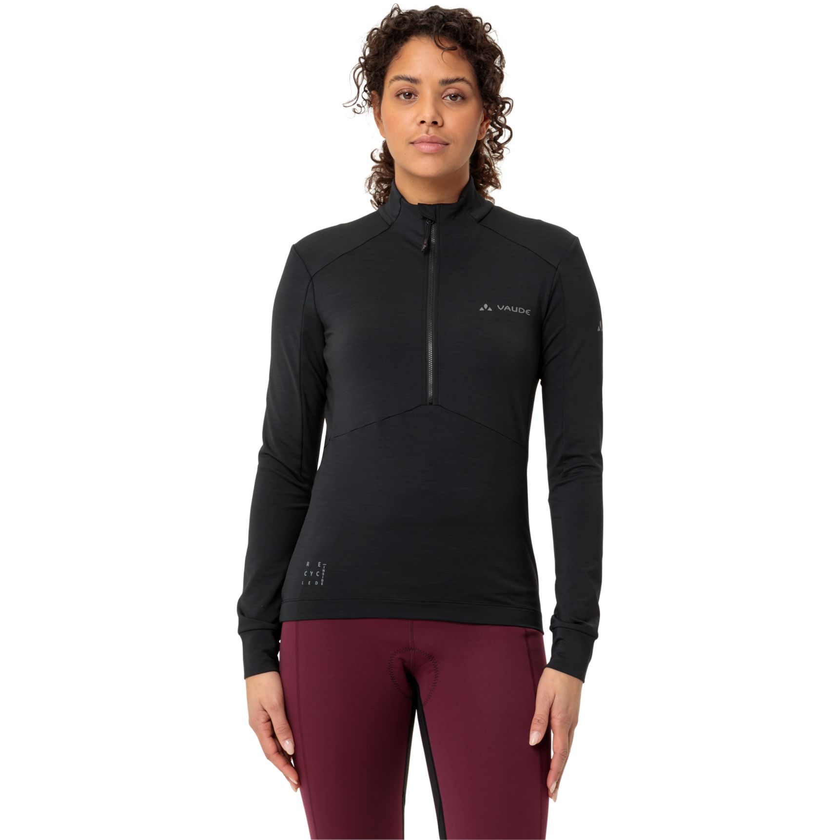Produktbild von Vaude Kuro Halfzip Langarmtrikot Damen - black