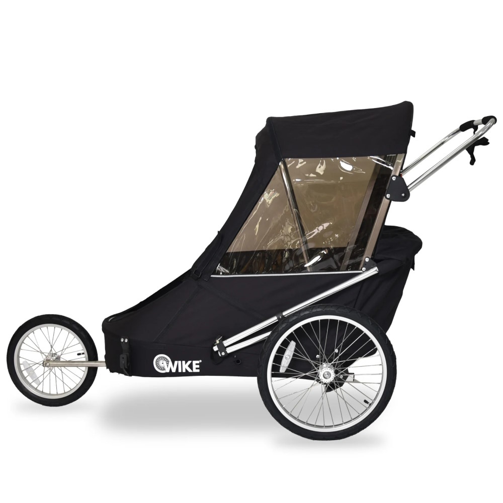 Wike Special Needs Fahrradanhnger - Inkl. Kinderwagen und Jogging-Set -  schwarz | BIKE24 LU