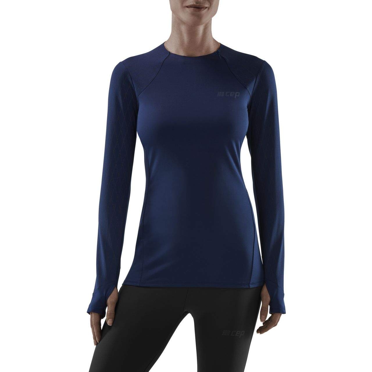 Image of CEP Cold Weather Longsleeve Shirt Women - navy