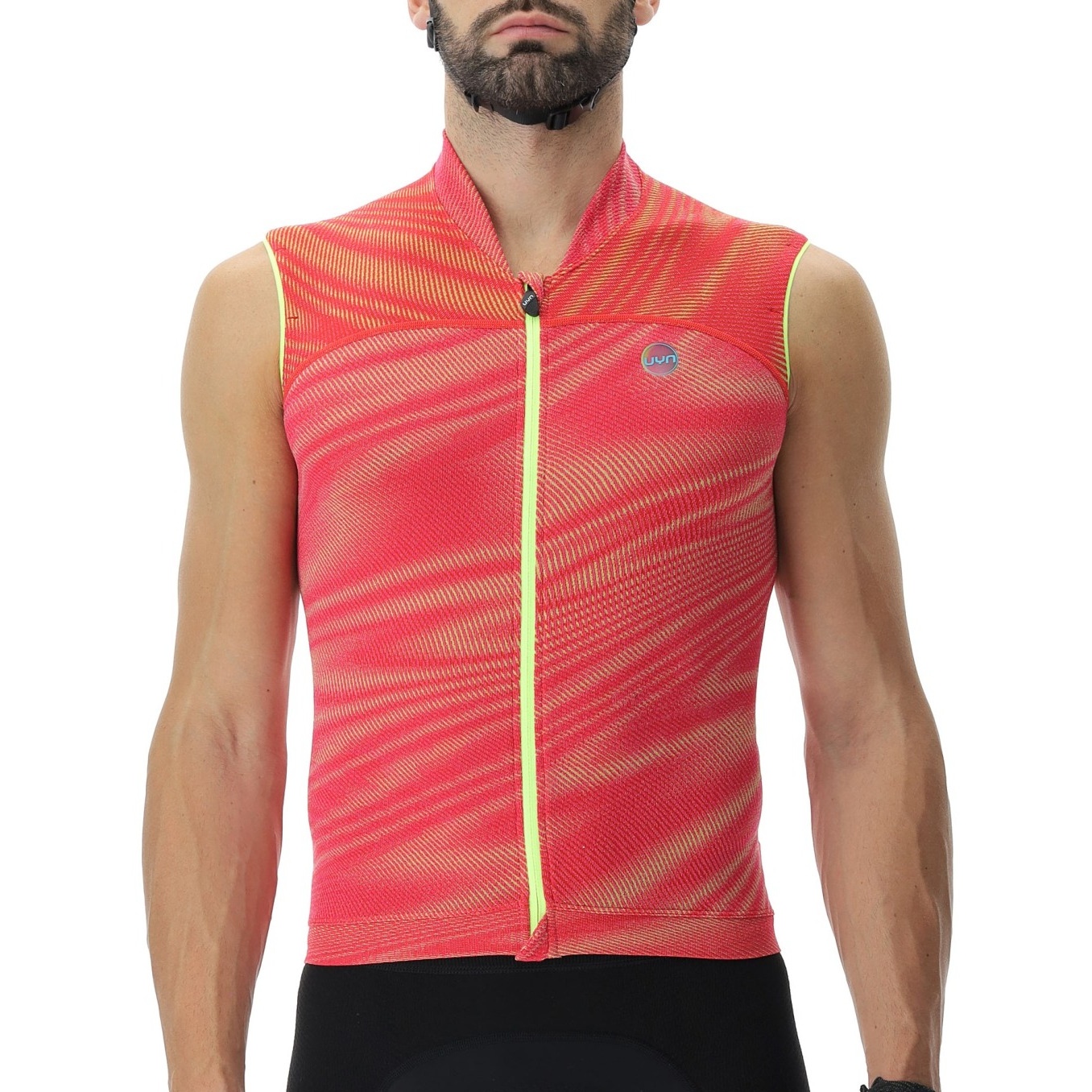 Picture of UYN Biking Wave Sleeveless Jersey Men - Vibrant Red