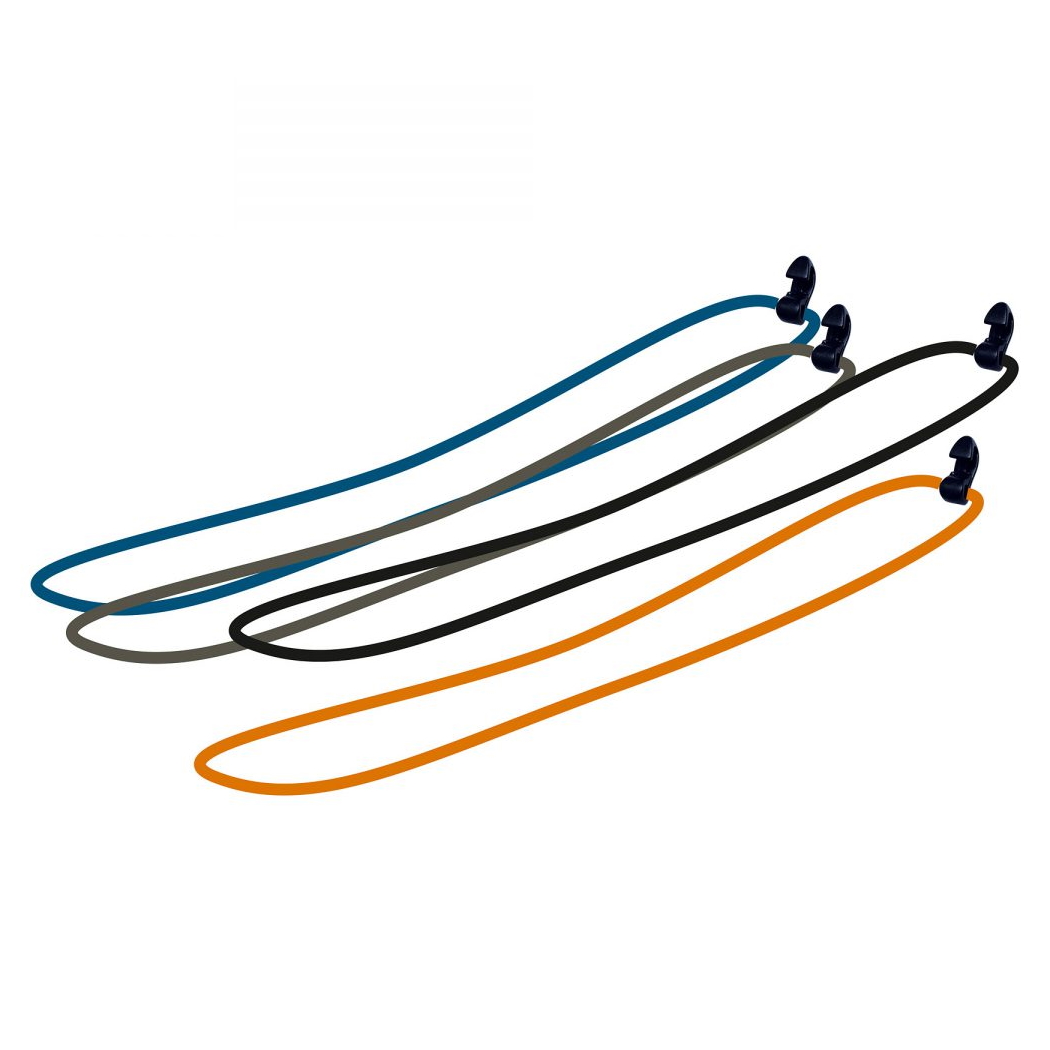 Tatonka Fascette In Silicone Per Bici – 6 Pezzi Assortiti, Elastiche E Antiscivolo, 9 Cm, Per Fissare Luci E Accessori