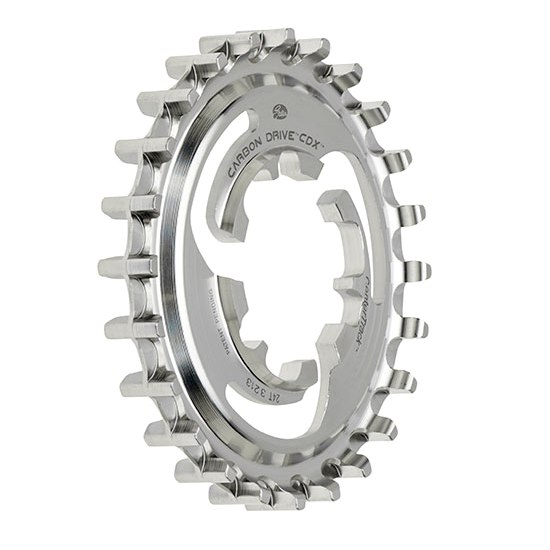 Image of Gates Carbon Drive CDX Centertrack-Sprocket - Stainless Steel - enviolo - silver
