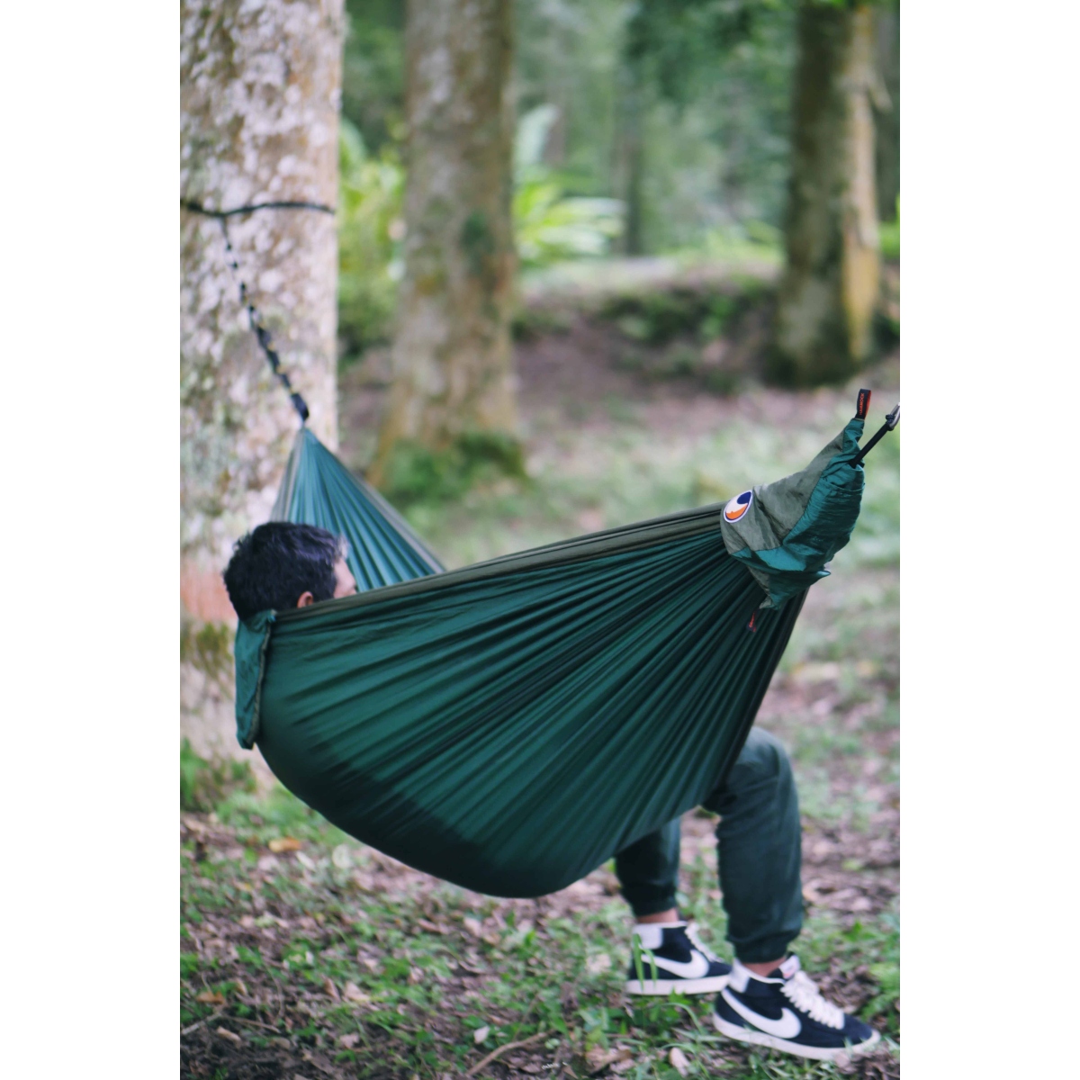 Ticket To The Moon Travel Hngematte - Original - Dark Green / Army Green |  BIKE24