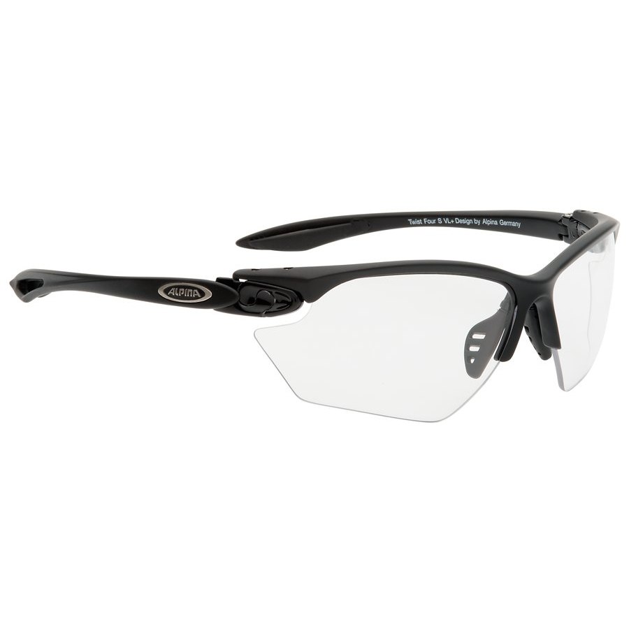Image of Alpina Twist Four S V Glasses - black-matt / Varioflex+ black