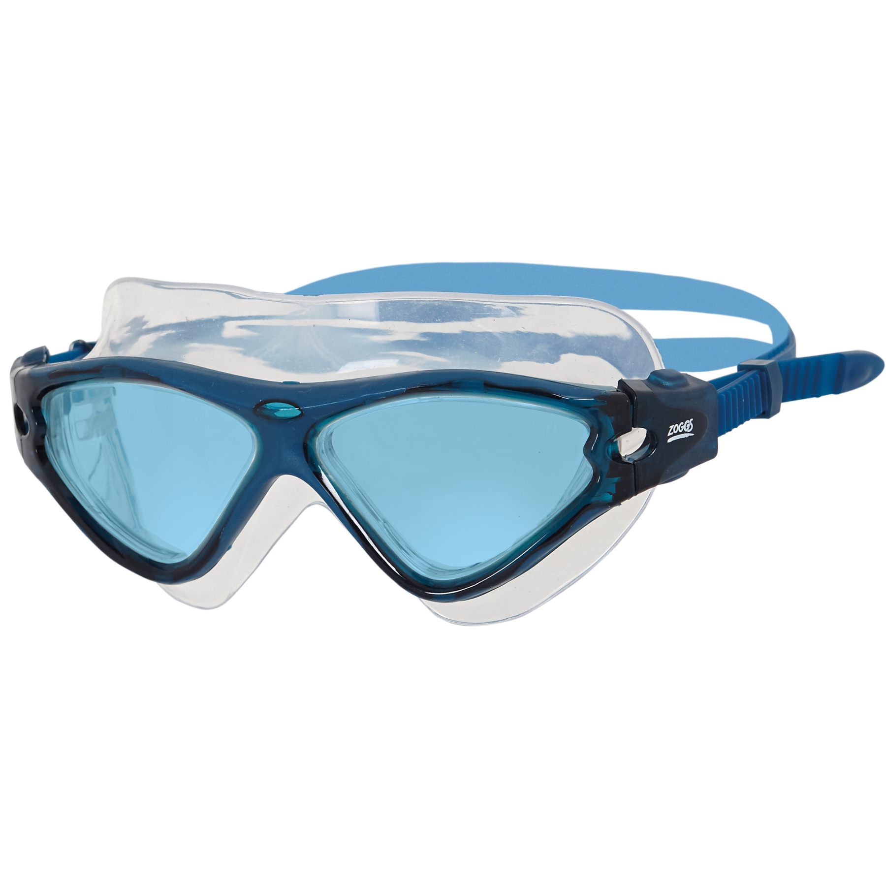 Picture of Zoggs Tri-Vision Mask Swimming Goggles - navy/blue/tint