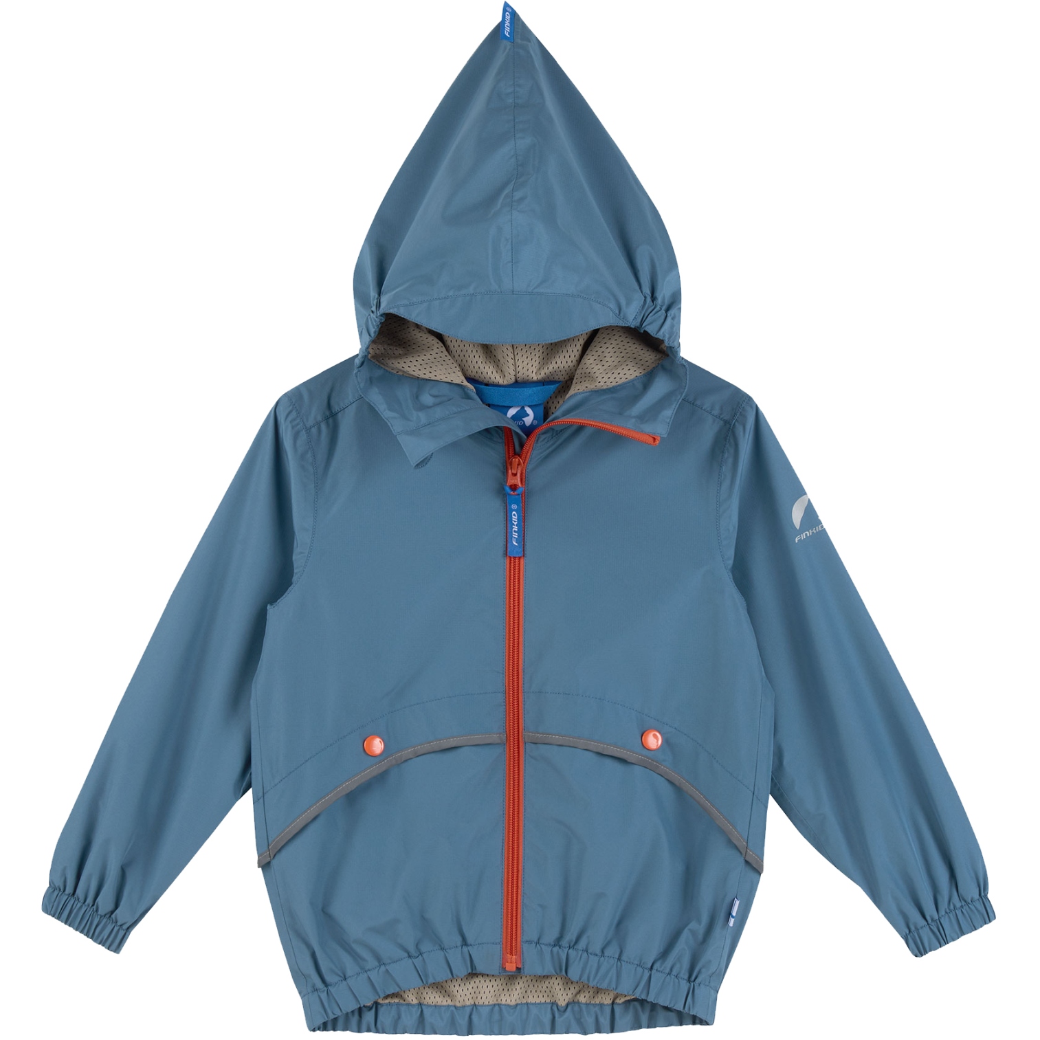 Finkid TIMI AIR Rain Jacket Kids bluestone