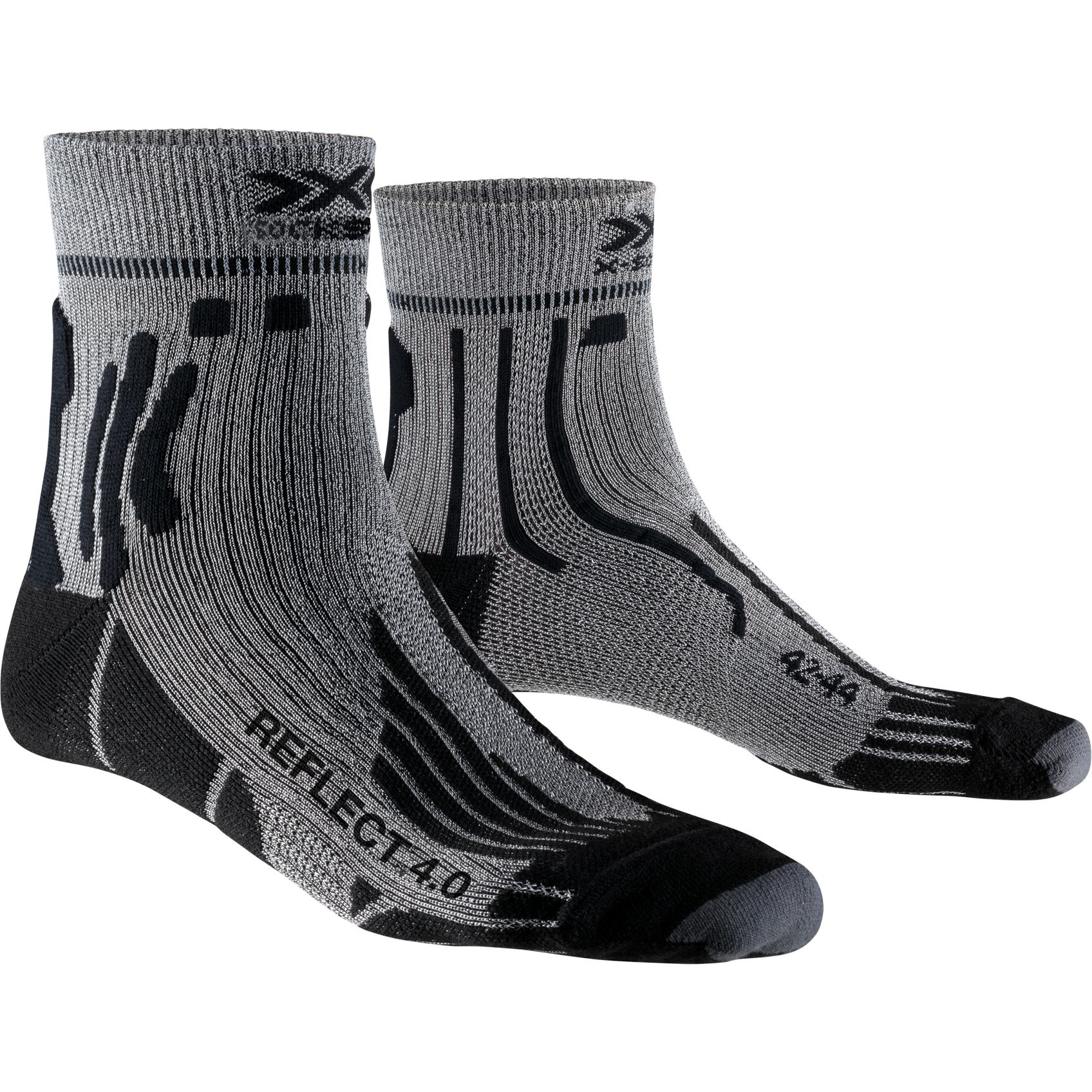 Produktbild von X-Socks Run Speed Reflect 4.0 Damen Laufsocken - anthracite/silver