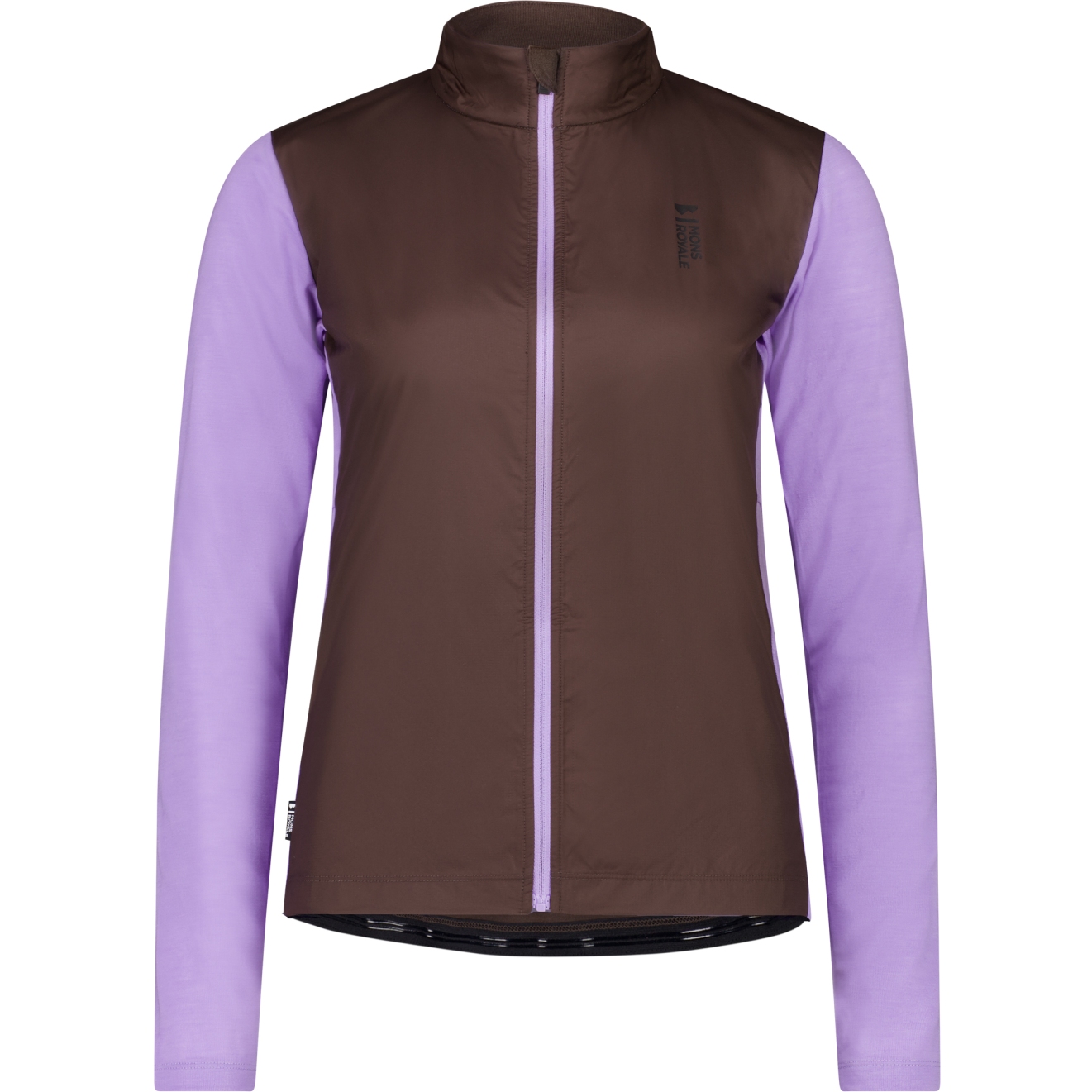 Picture of Mons Royale Redwood Merino Air-Con Wind Jersey Women - cedar / lupin