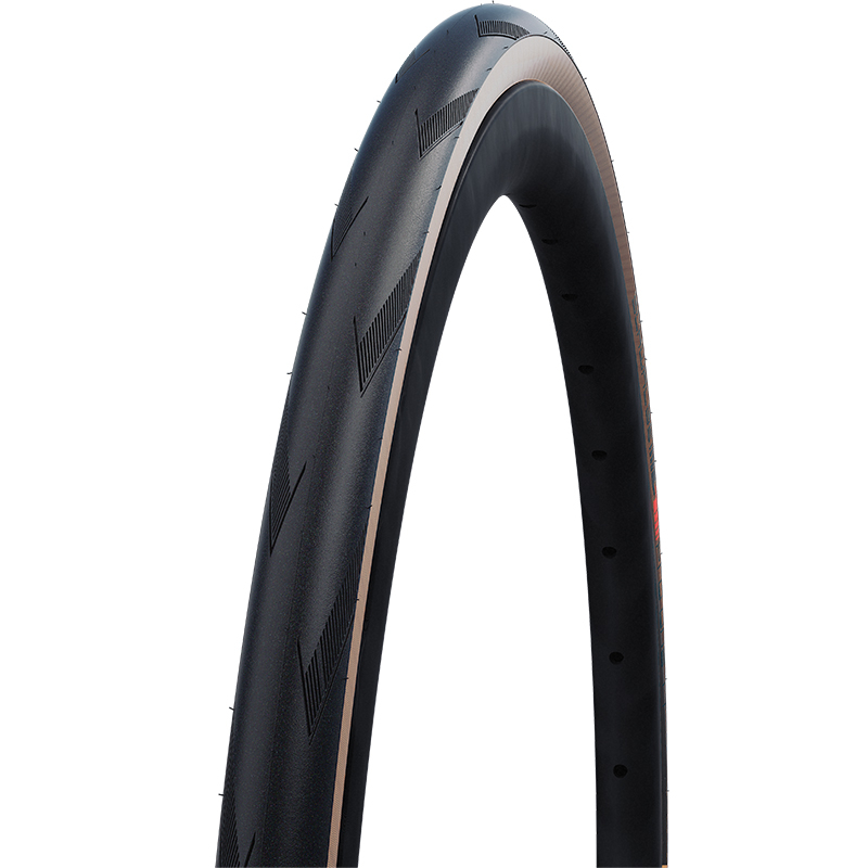 Image of Schwalbe Pro One Tube Type Folding Tire - Evolution | Super Race | V-Guard | Addix Race - 25-622 | Transparent Sidewall