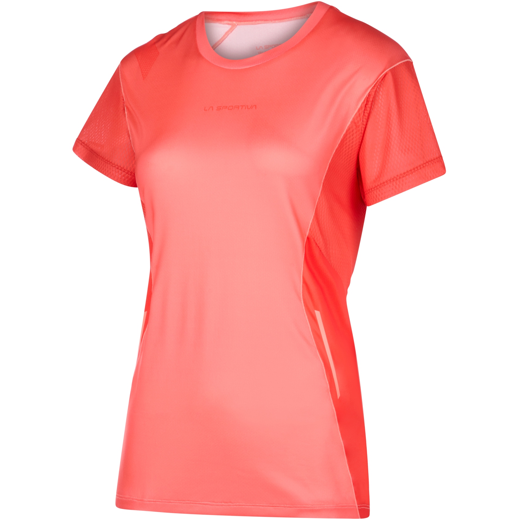Productfoto van La Sportiva Resolute T-Shirt Dames - Flamingo/Cherry Tomato