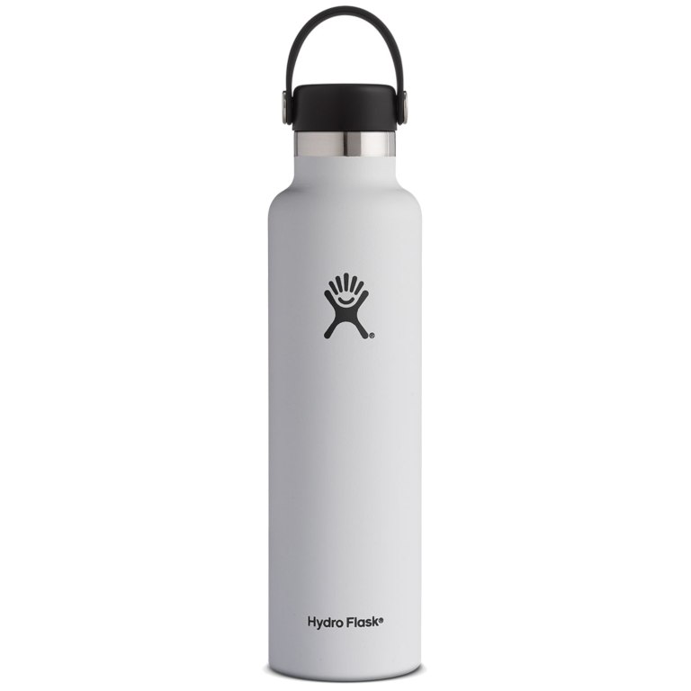 Picture of Hydro Flask 24 oz Standard Mouth Insulated Bottle + Flex Cap - 710 ml - White