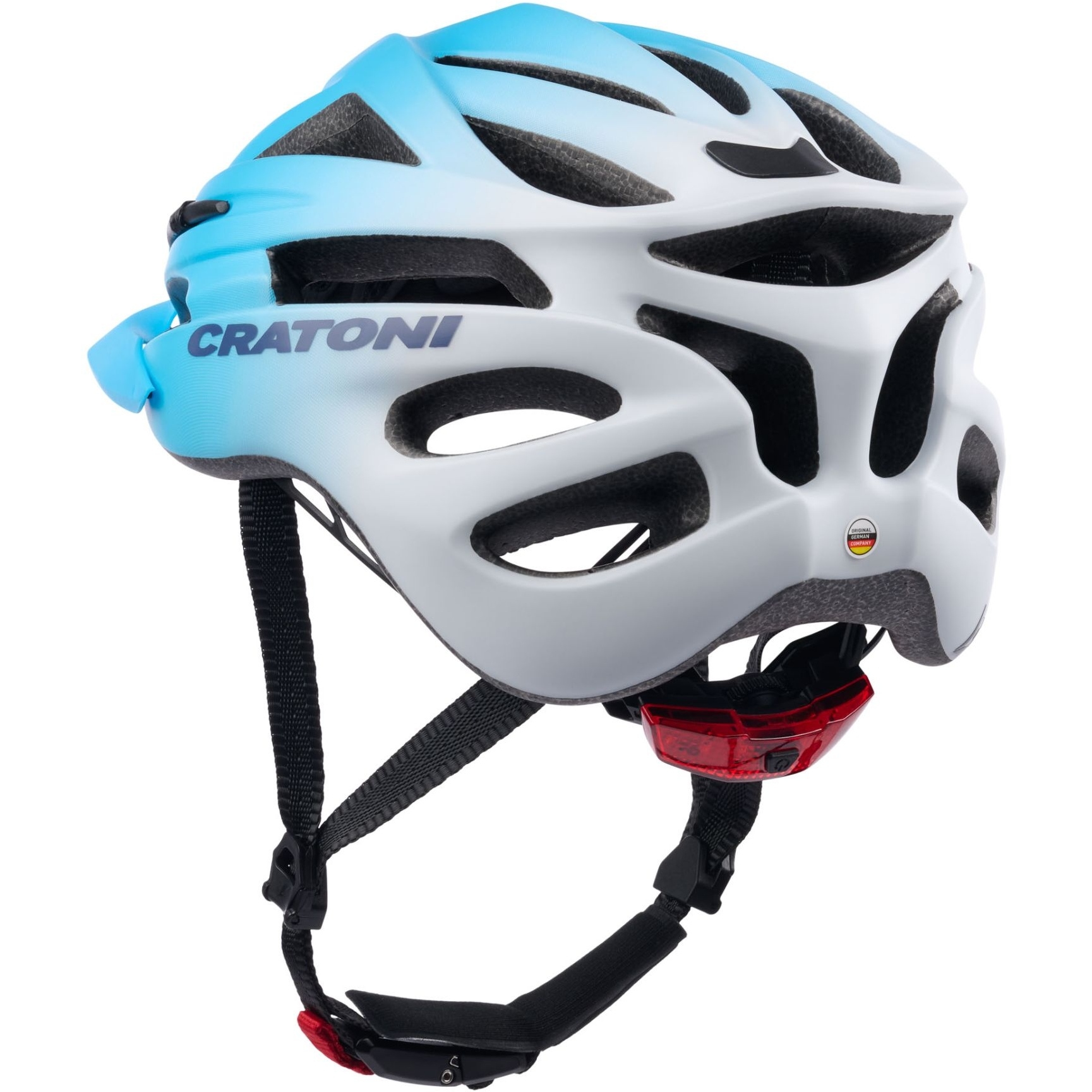 CRATONI Pacer Jr. Jugend Fahrradhelm - blue-white matt | BIKE24 AT