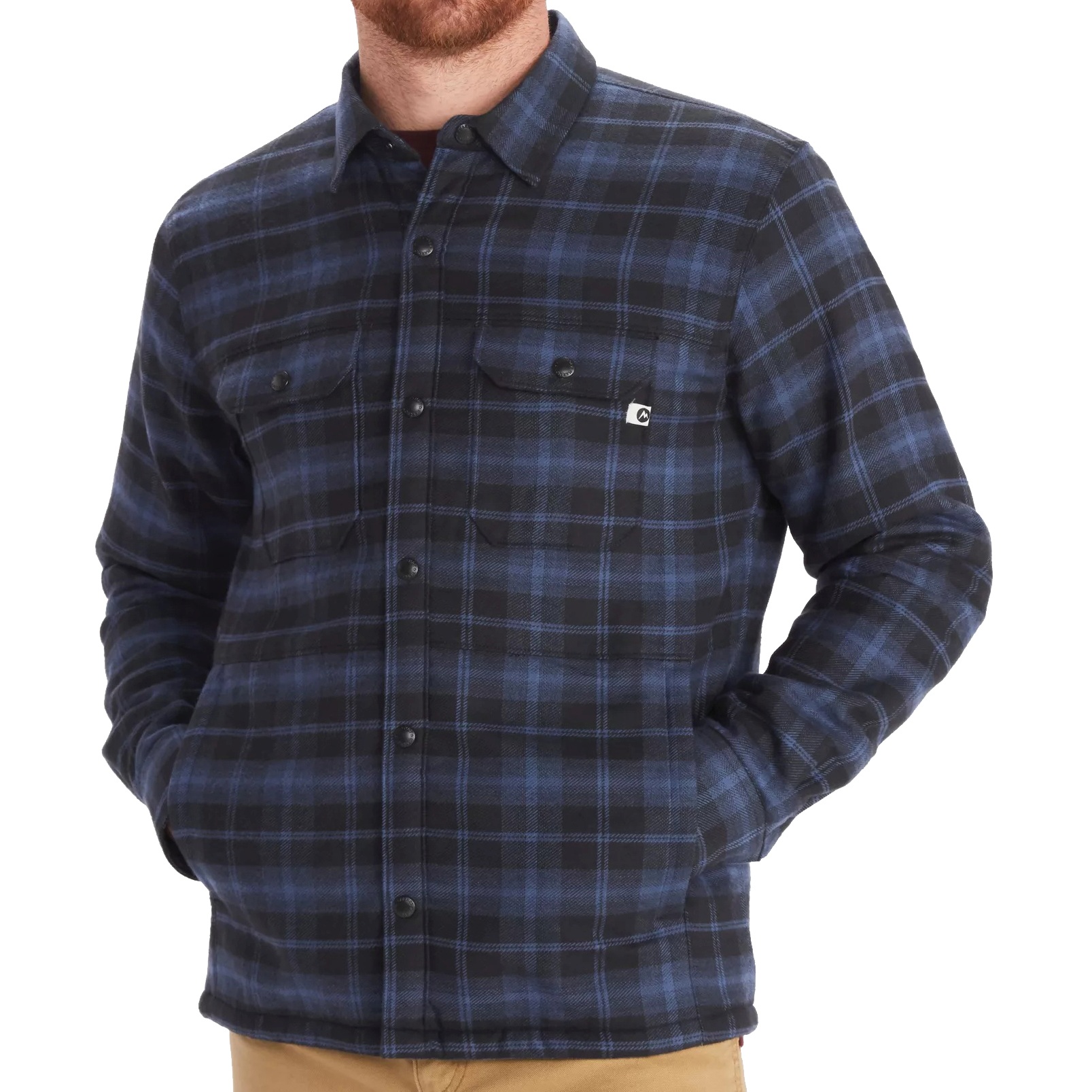Picture of Marmot Ridgefield Heavyweight Sherpa Lined Flannel - storm