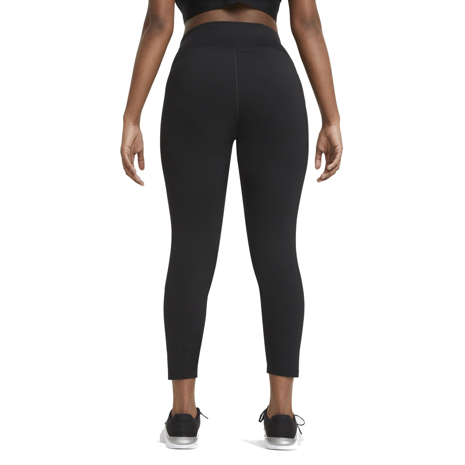 Nike One Mid-Rise Leggings Women - black/white DD0252-010