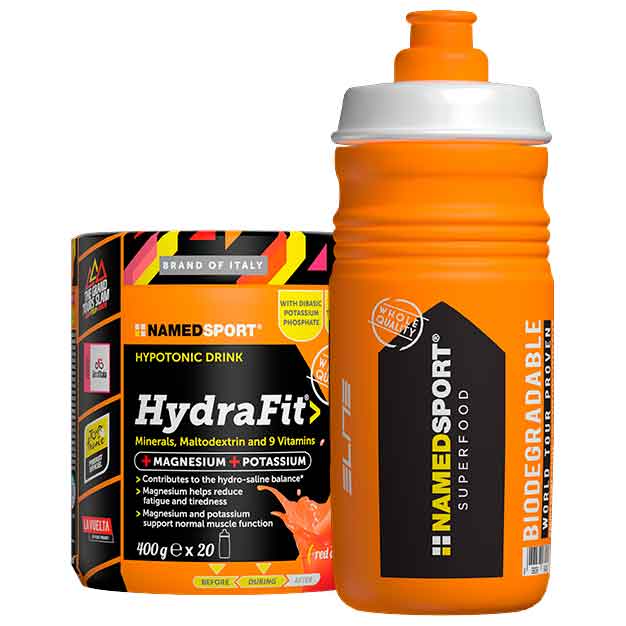 Productfoto van NAMEDSPORT HydraFit Beverage Powder 400g + Bottle 550ml