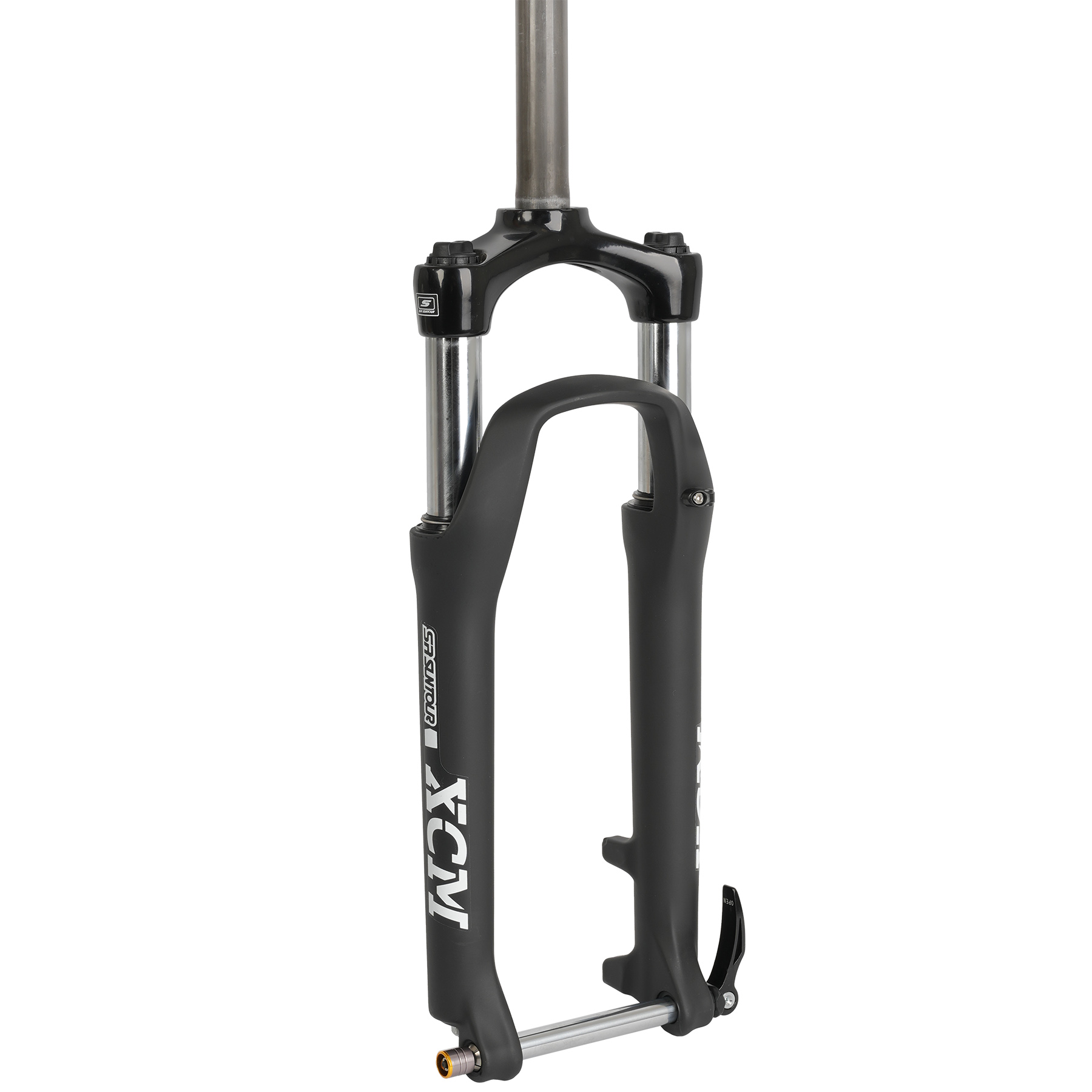 Productfoto van SR Suntour SF17 XCM30 Voorvork - 24&quot; | 80mm | 1 1/8&quot; | 15x110mm Boost QR - zwart mat