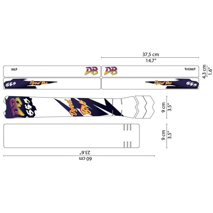 Productfoto van DYEDBRO Beschermfolie voor het Frame - DB650 - purple matte