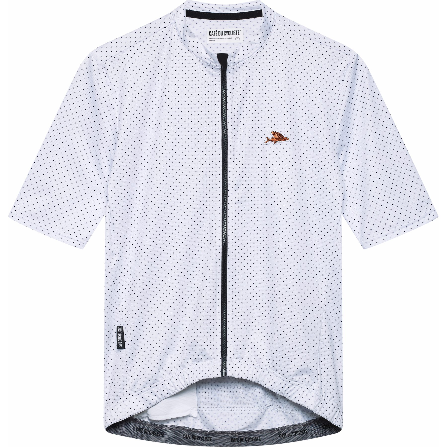 Photo produit de Café du Cycliste Maillot Manches Courtes Homme - Fleurette - blanc