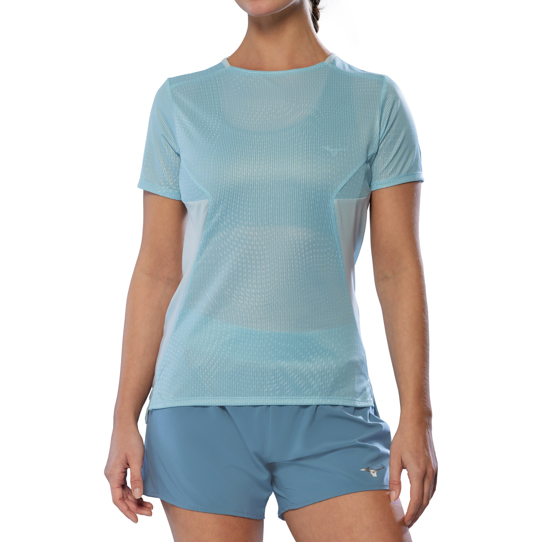 Produktbild von Mizuno DryAeroFlow Graphic T-Shirt Damen - Cloud Blue